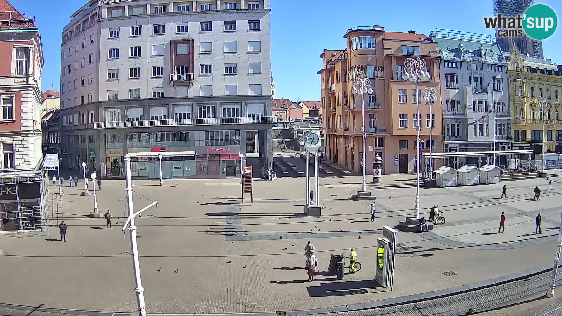 Live Cam Zagreb Ban Jelačić place | Croatie