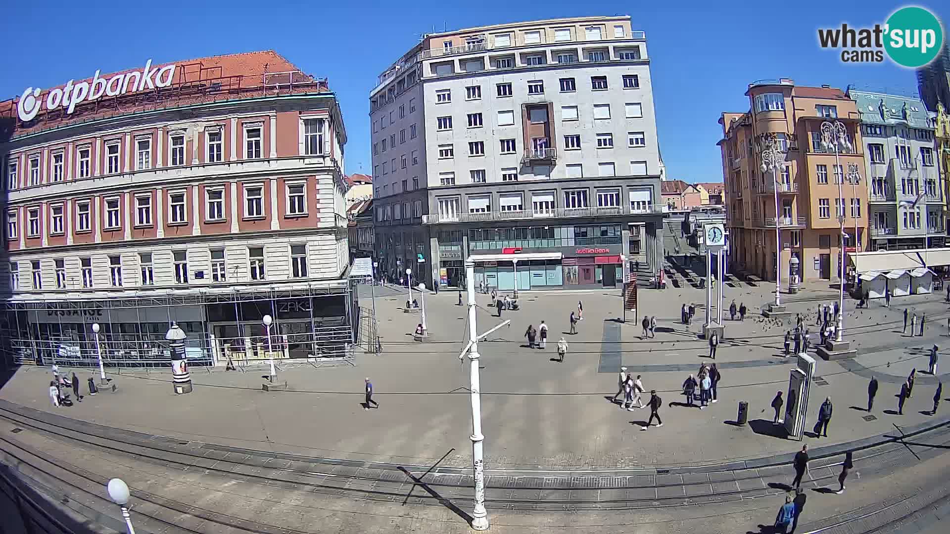 Zagreb webcam Ban Jelacica Platz | Kroatien