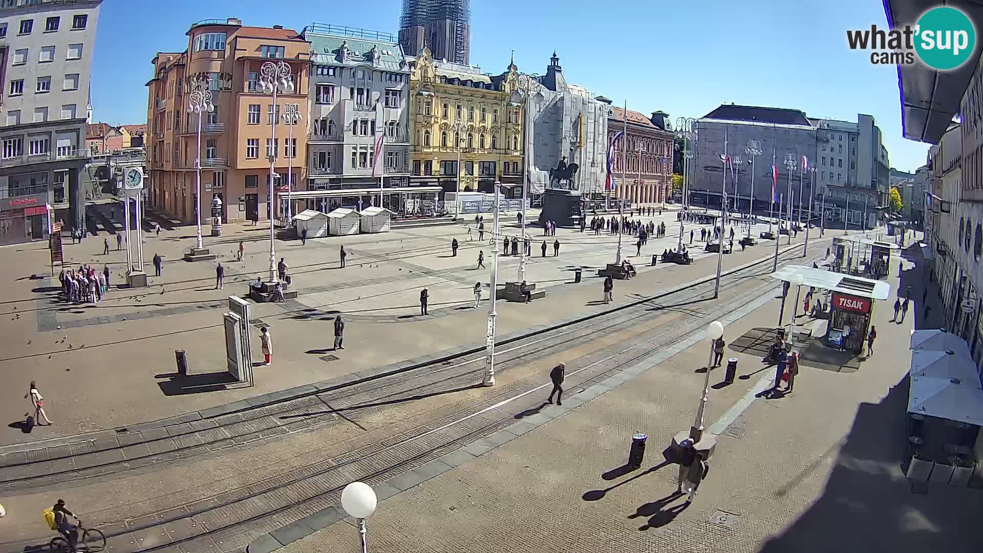 Zagreb live cam Bana Jelačića