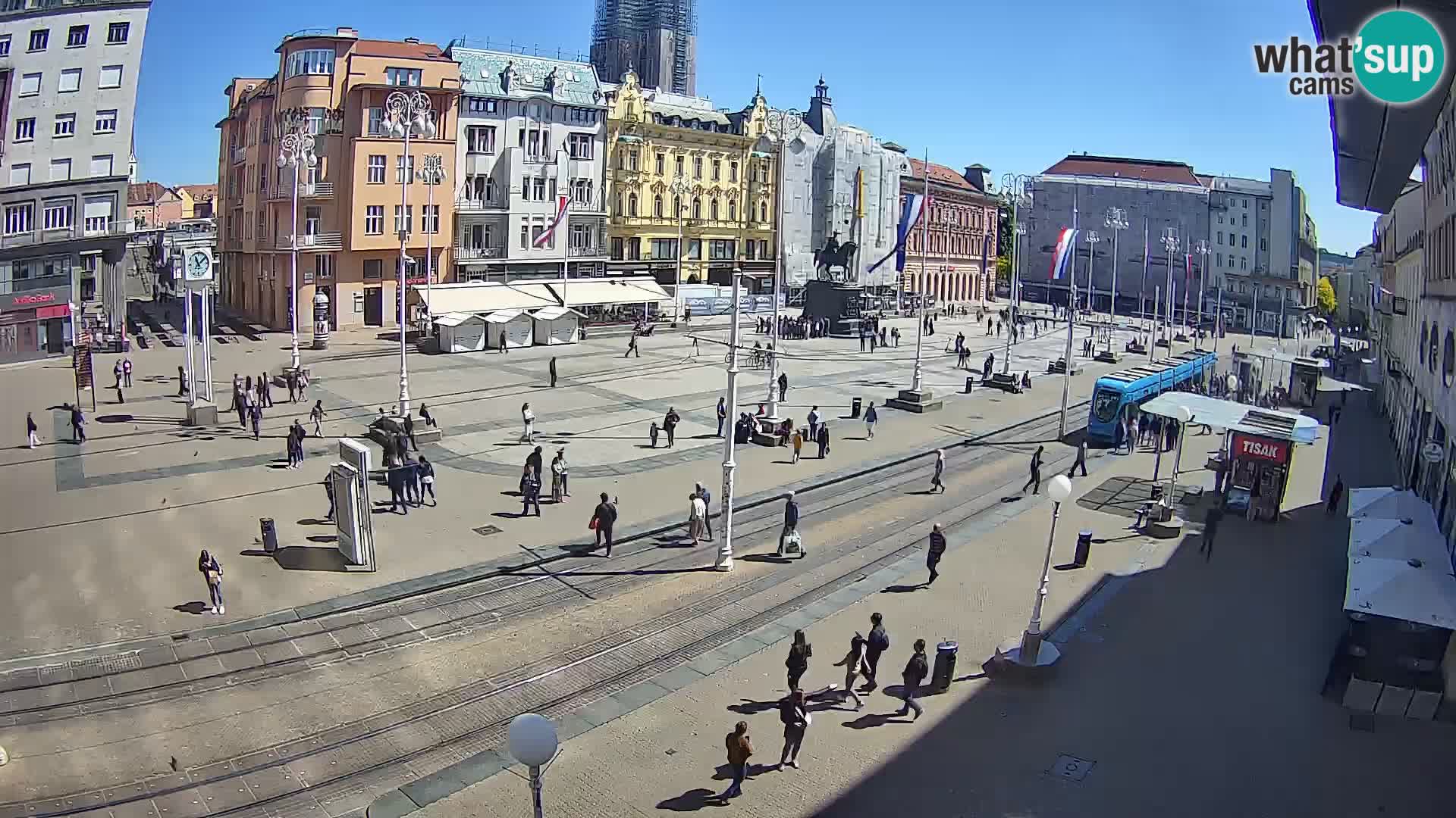 Zagreb live cam Bana Jelačića