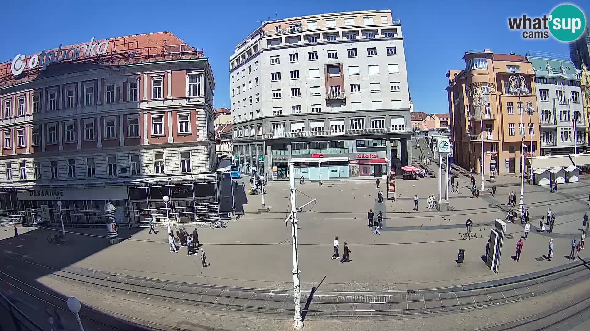 Zagreb webcam Ban Jelacica Platz | Kroatien
