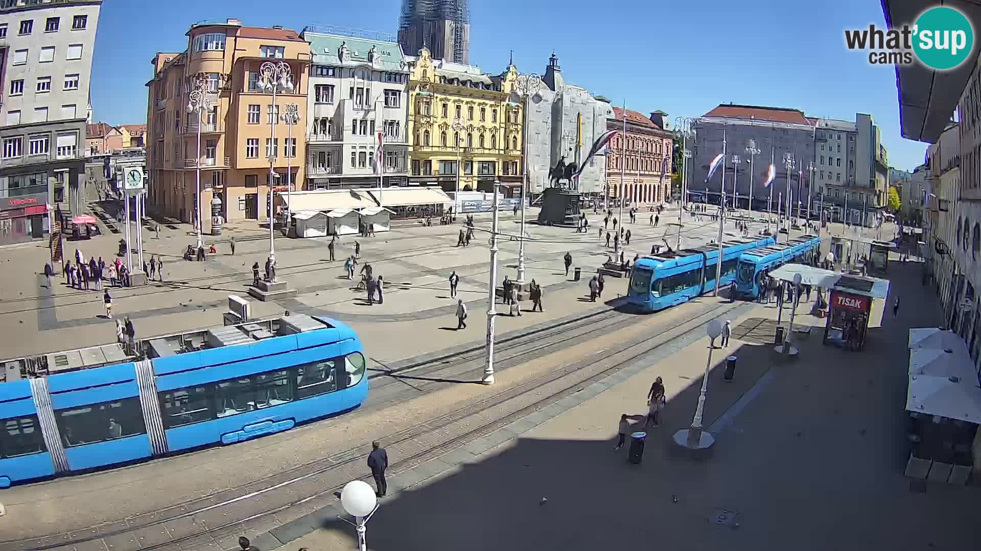 Zagreb live cam Bana Jelačića