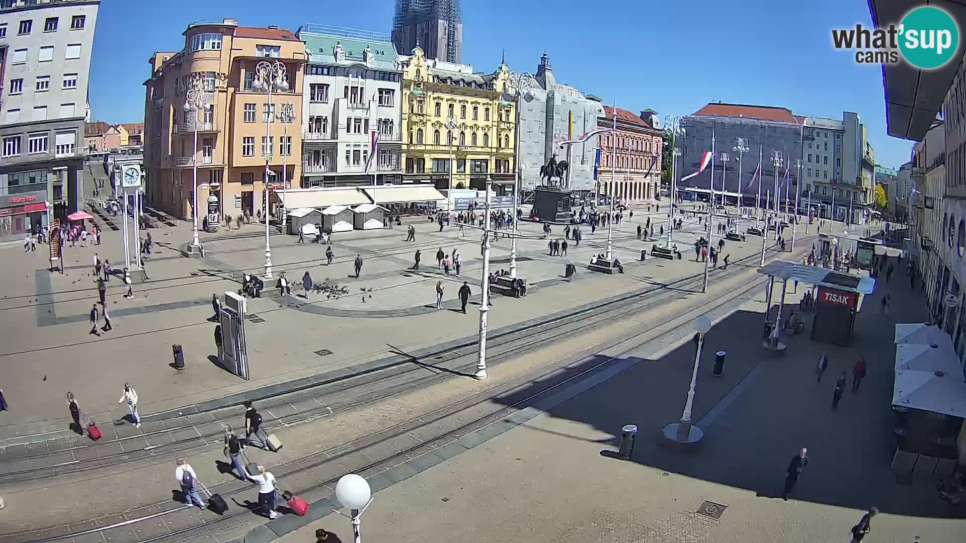 Live Cam Zagreb Ban Jelačić place | Croatie