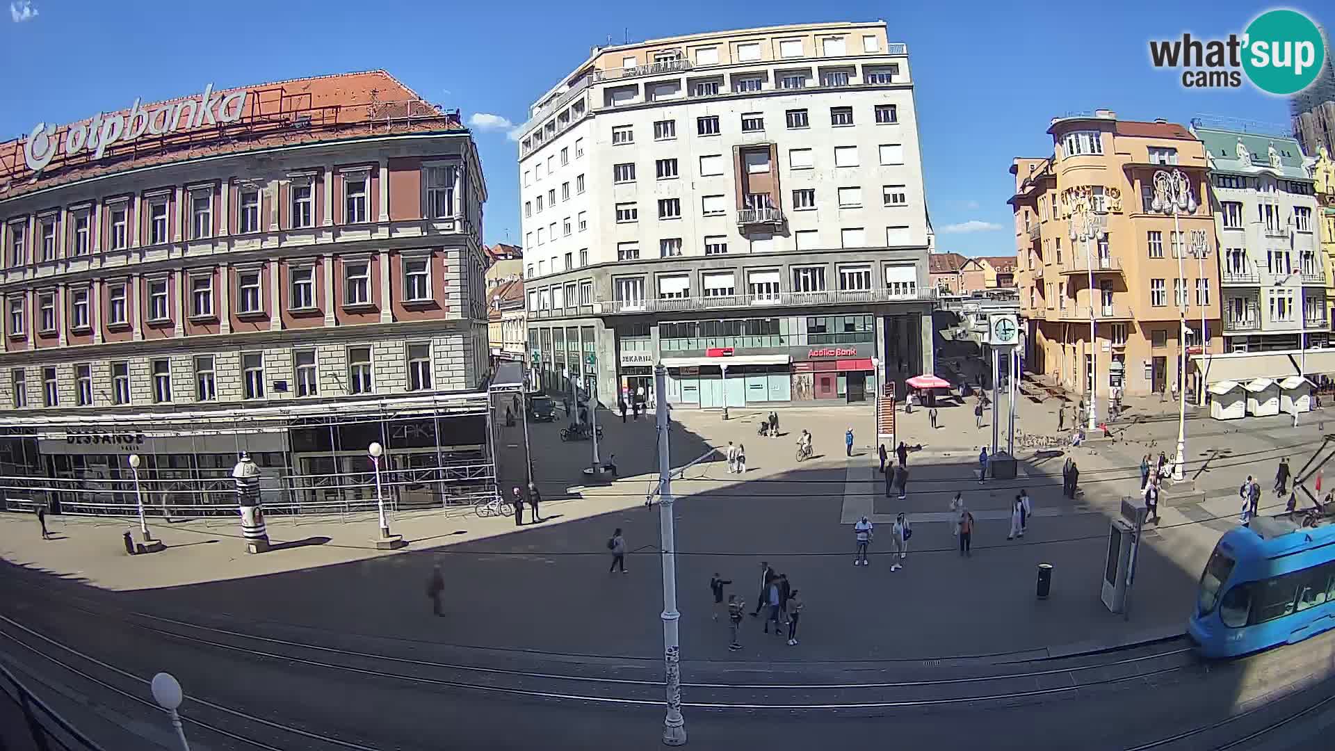 Webcam Zagreb Bana Jelačića square | Croatia