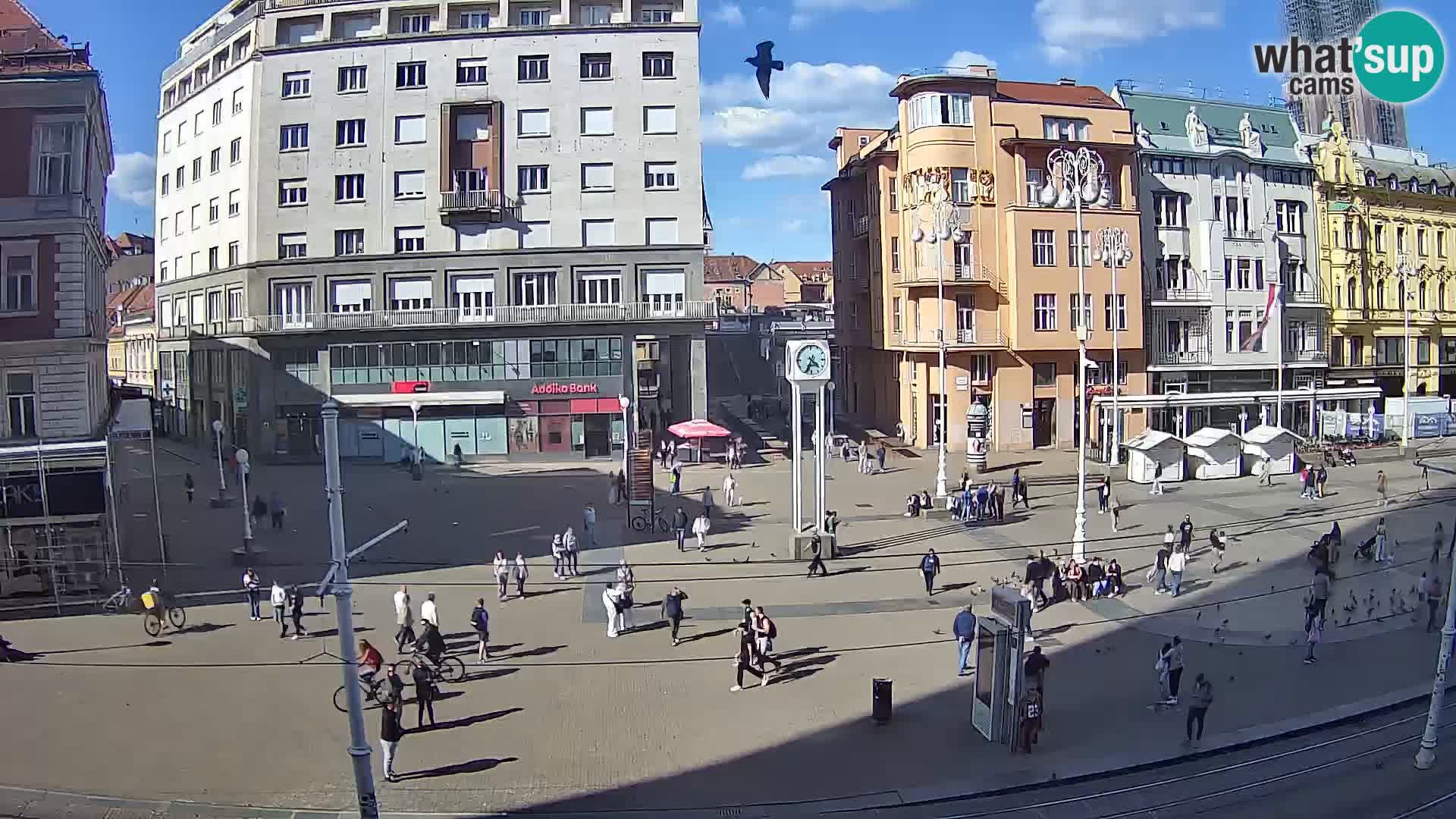 Live Cam Zagreb Ban Jelačić place | Croatie