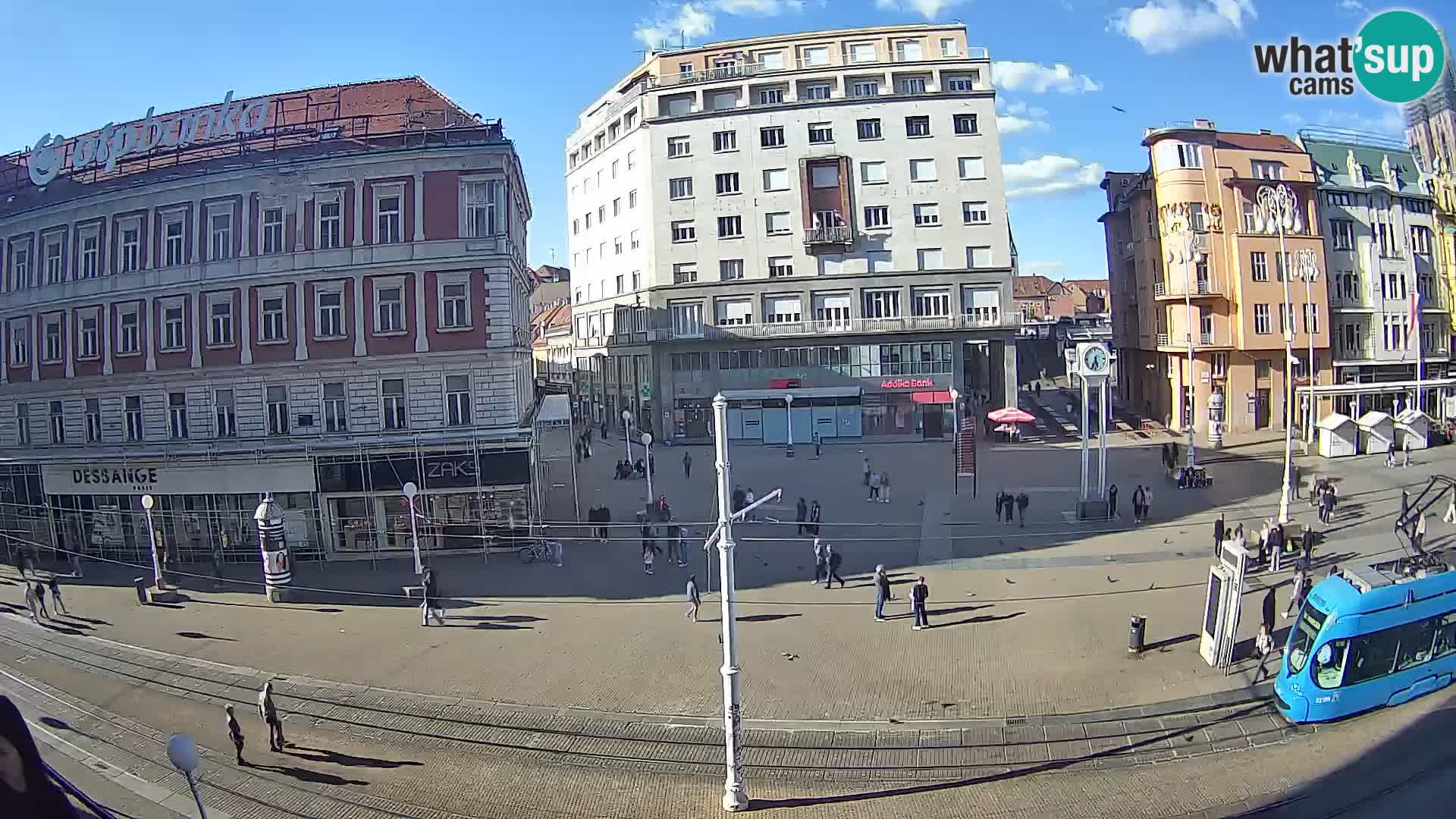 Zagreb webcam Ban Jelacica Platz | Kroatien