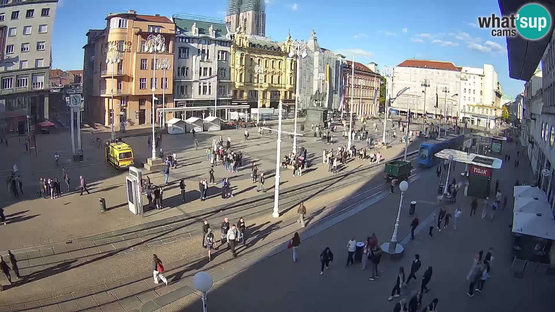 Live Cam Zagreb Ban Jelačić place | Croatie