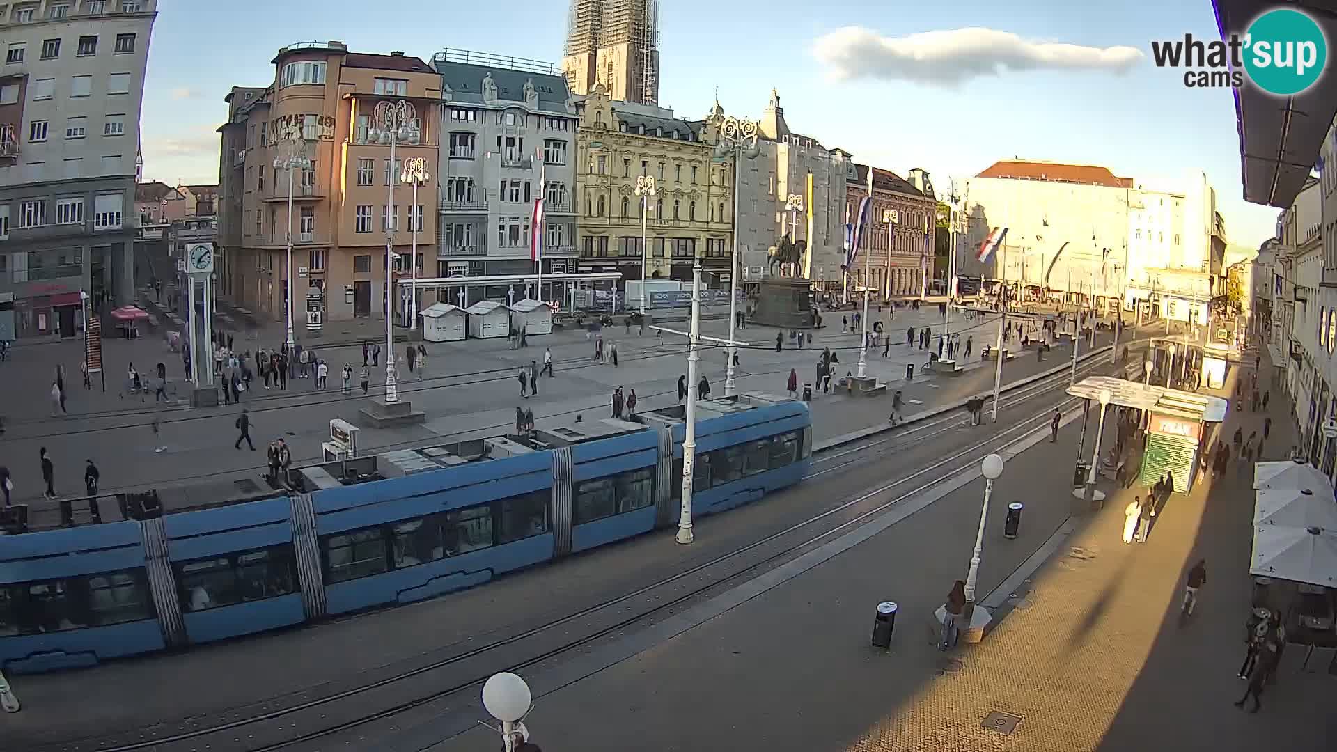 Zagreb webcam Ban Jelacica Platz | Kroatien