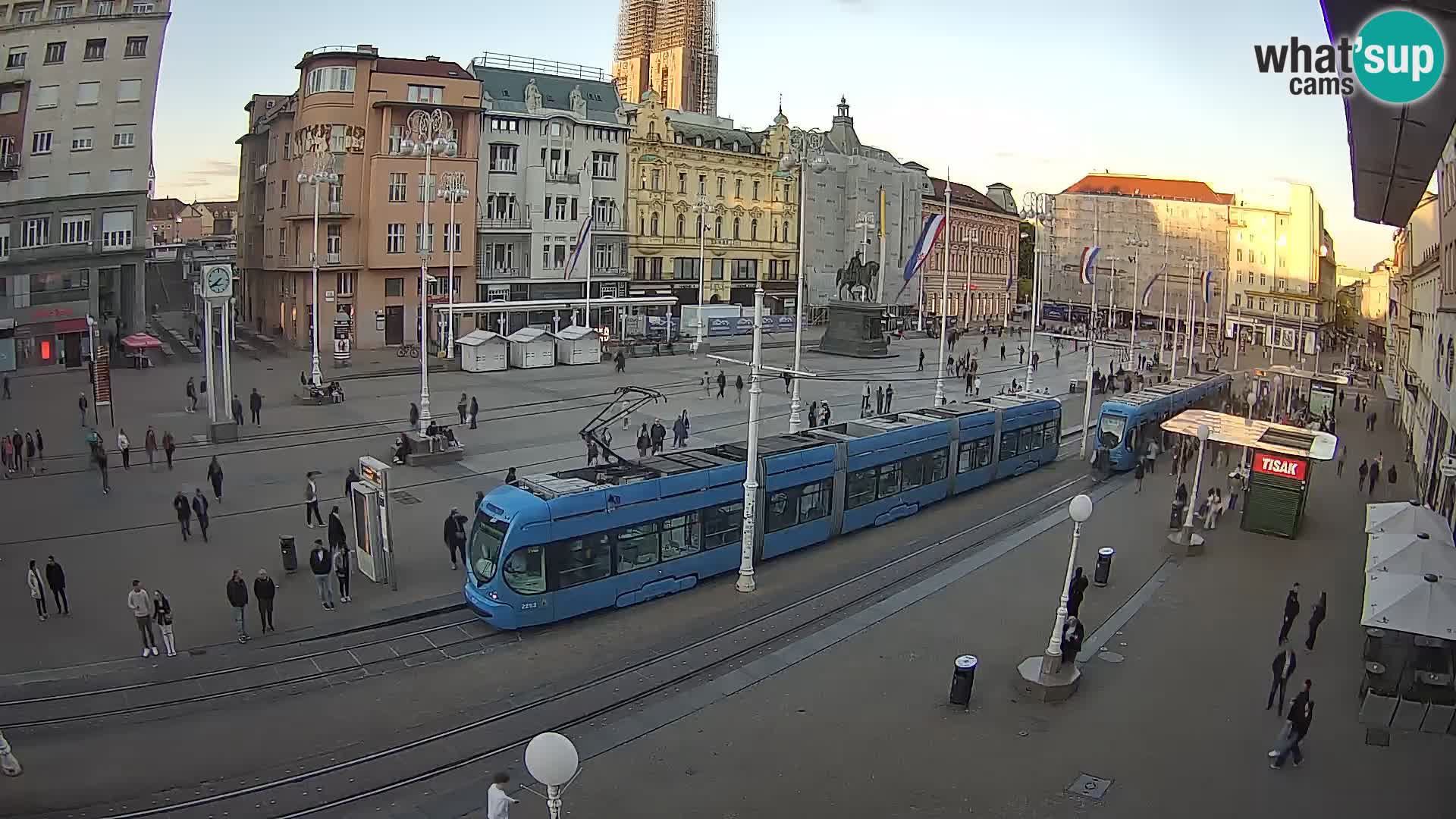 Live Cam Zagreb Ban Jelačić place | Croatie