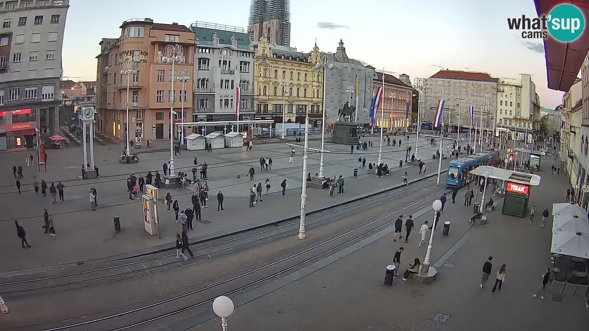 Live Cam Zagreb Ban Jelačić place | Croatie