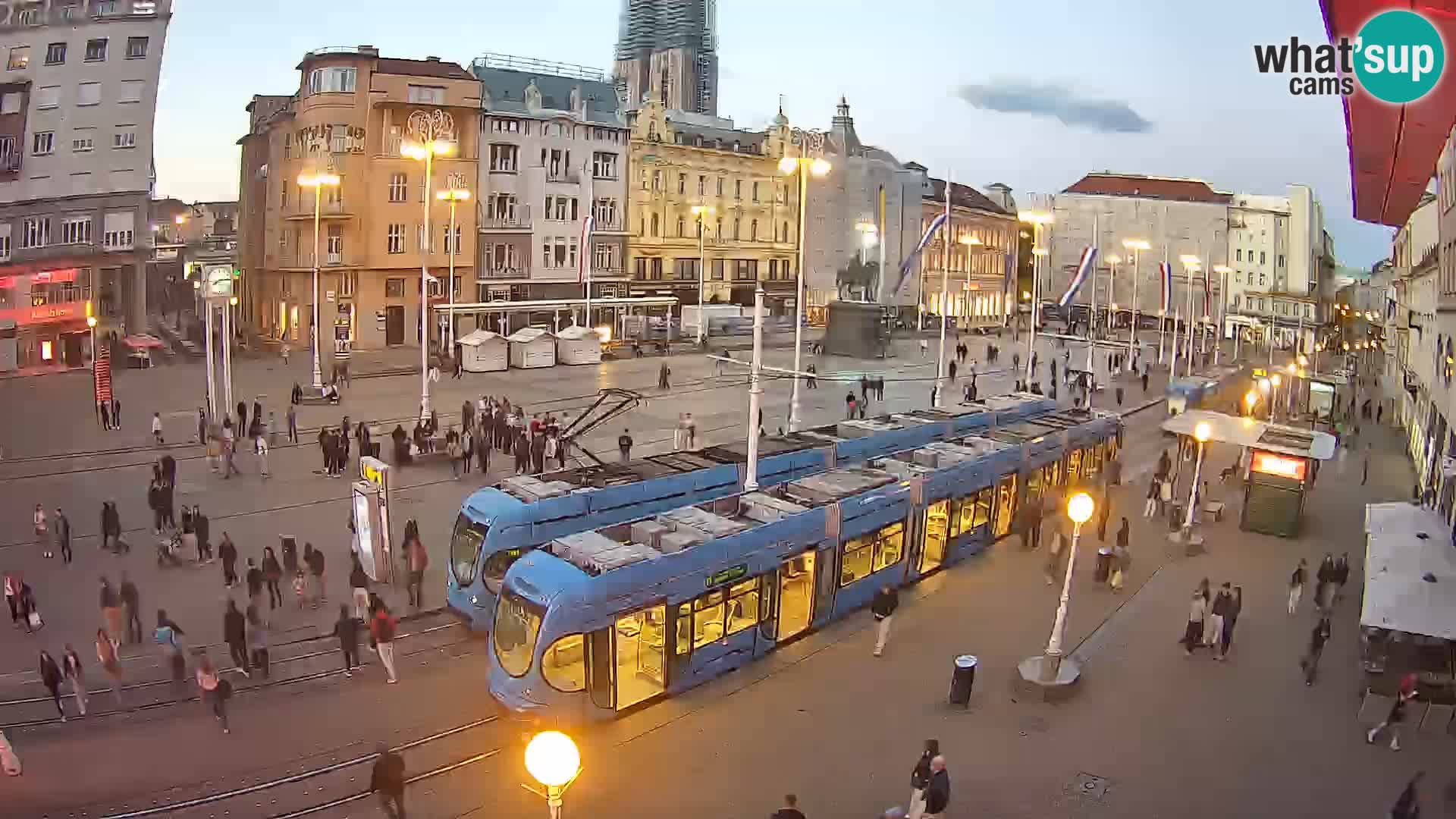 Webcam Zagreb Bana Jelačića square | Croatia