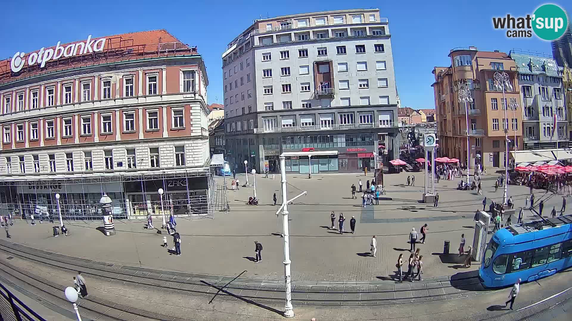 Zagreb webcam Ban Jelacica Platz | Kroatien