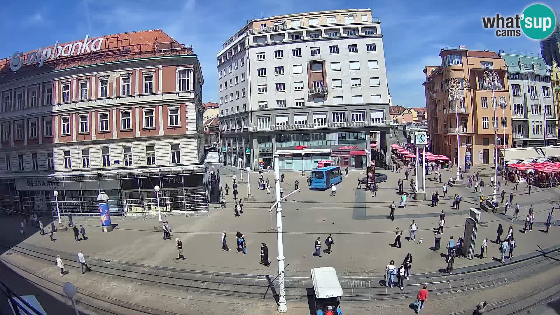 Spletna kamera Zagreb Ban Jelačić