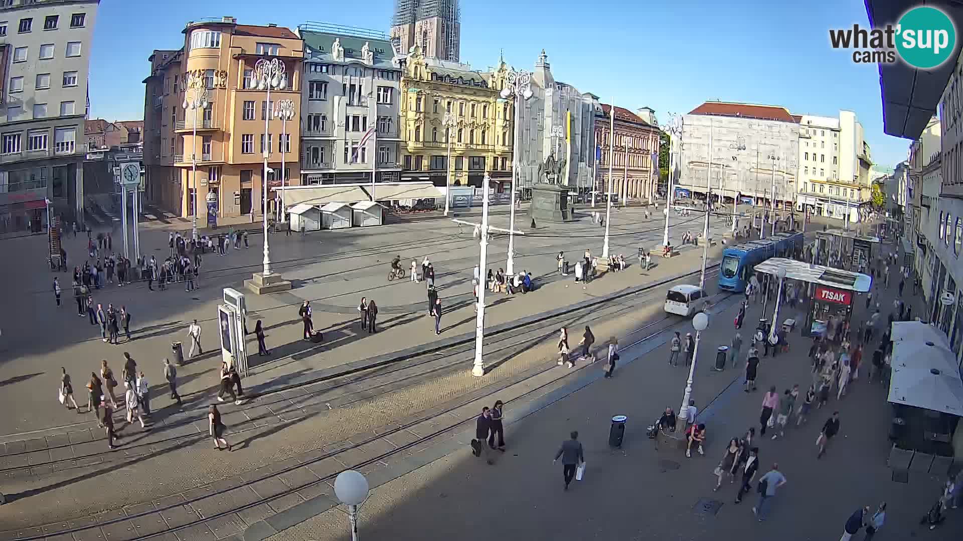 Webcam Zagreb Bana Jelačića square | Croatia