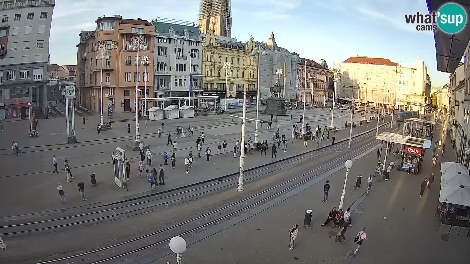 Webcam Zagreb Bana Jelačića square | Croatia
