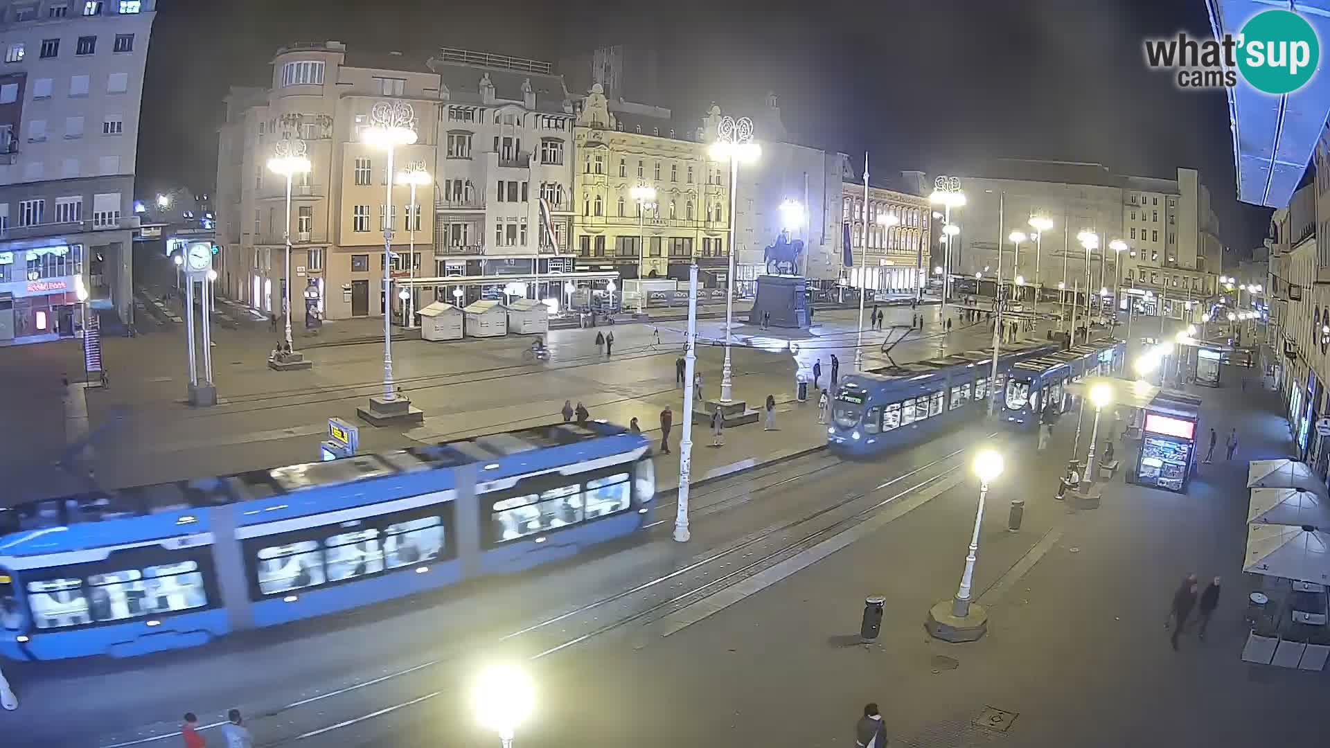 Webcam Zagreb Bana Jelačića square | Croatia