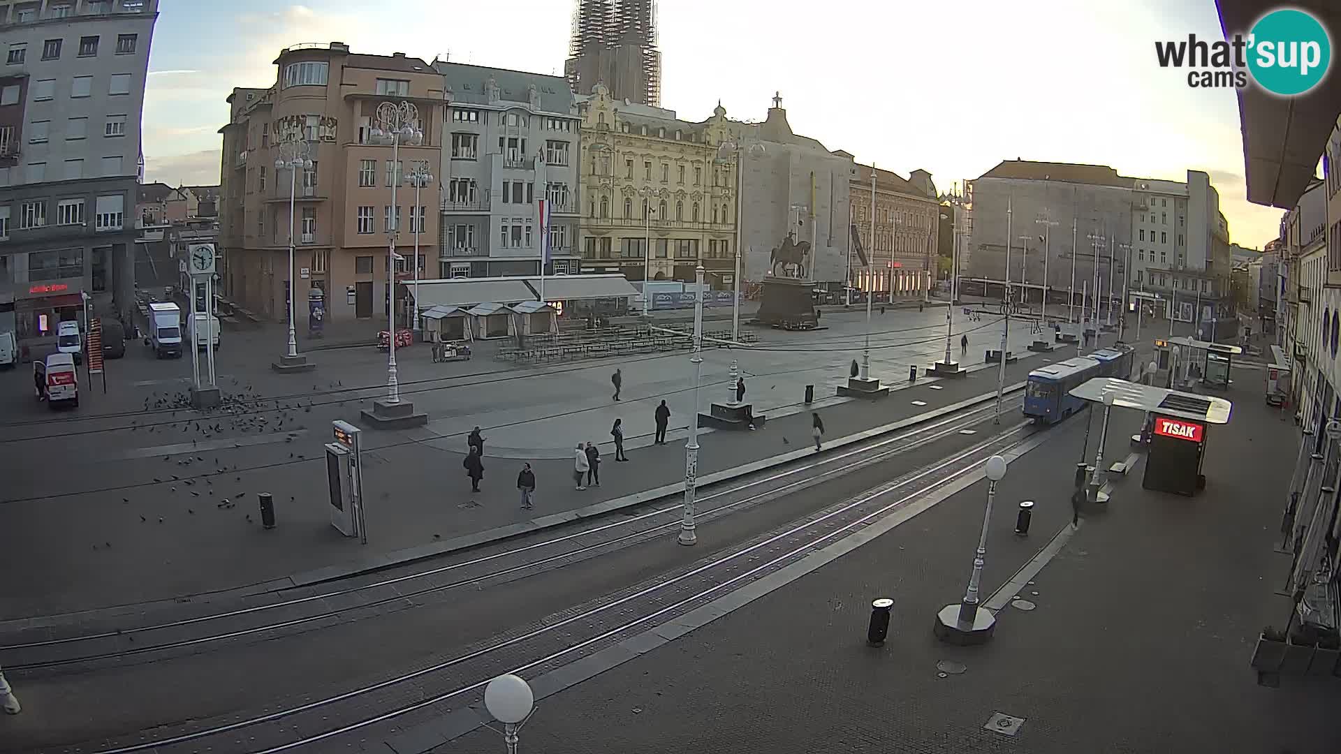 Webcam Zagreb Bana Jelačića square | Croatia