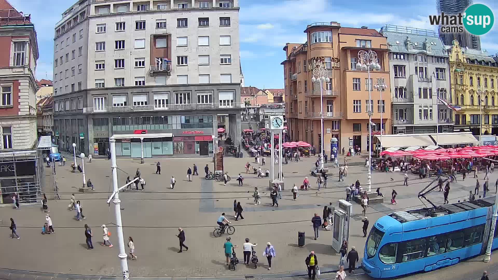 Webcam Zagreb Bana Jelačića square | Croatia