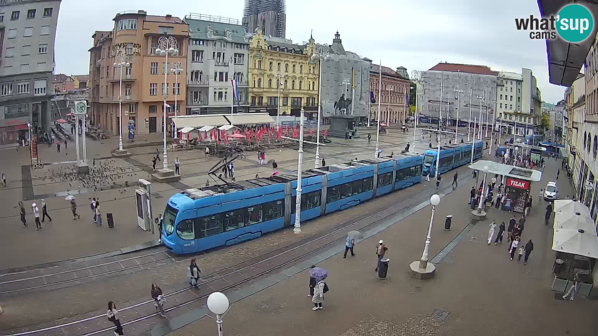 Webcam Zagreb Bana Jelačića square | Croatia