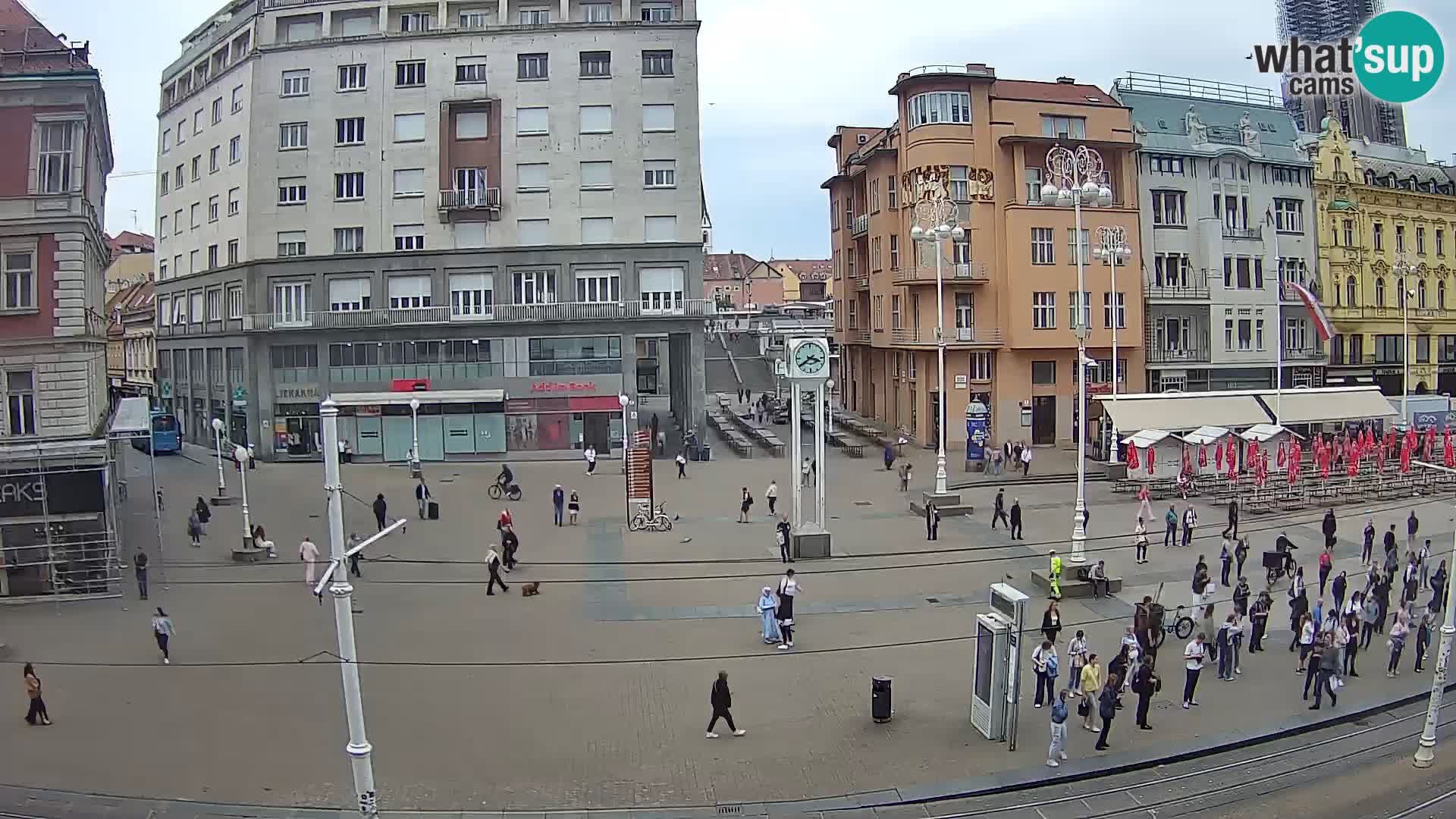 Webcam Zagreb Bana Jelačića square | Croatia