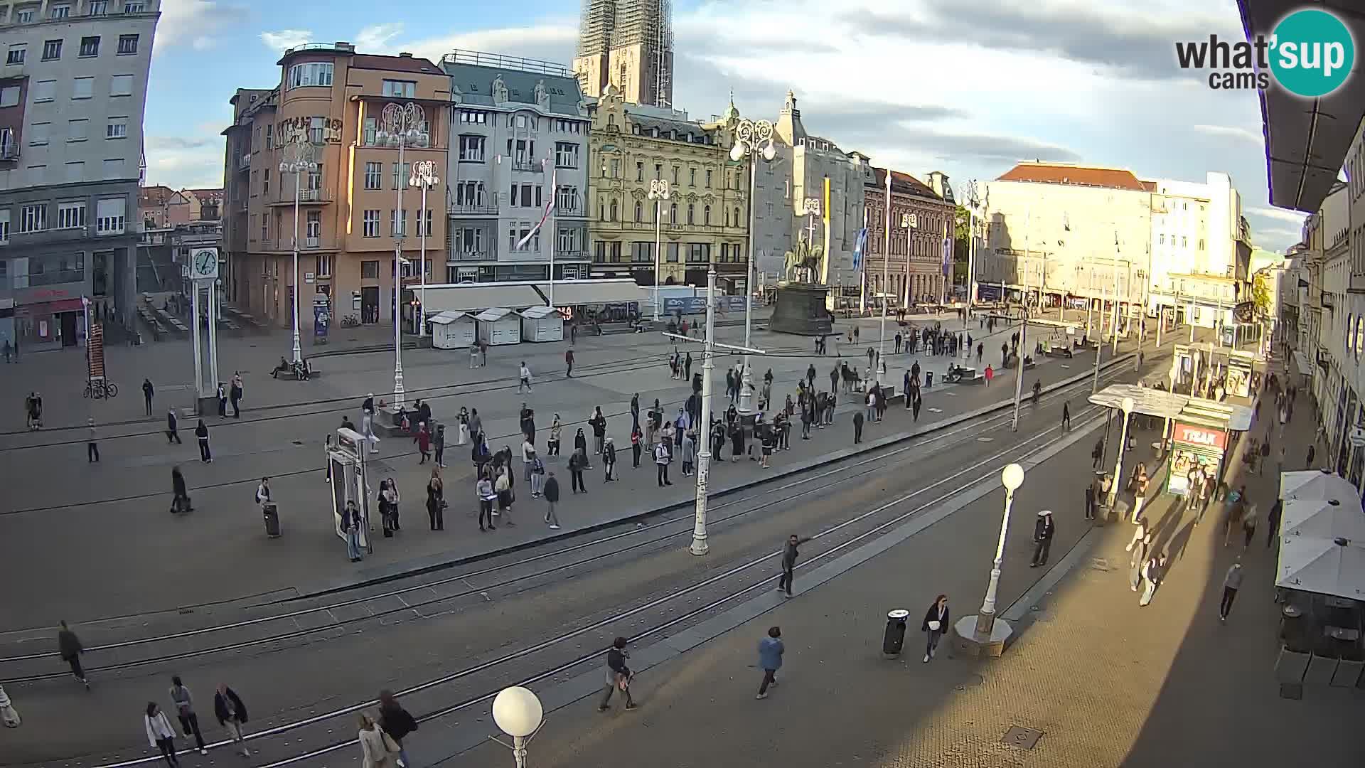 Webcam Zagreb Bana Jelačića square | Croatia
