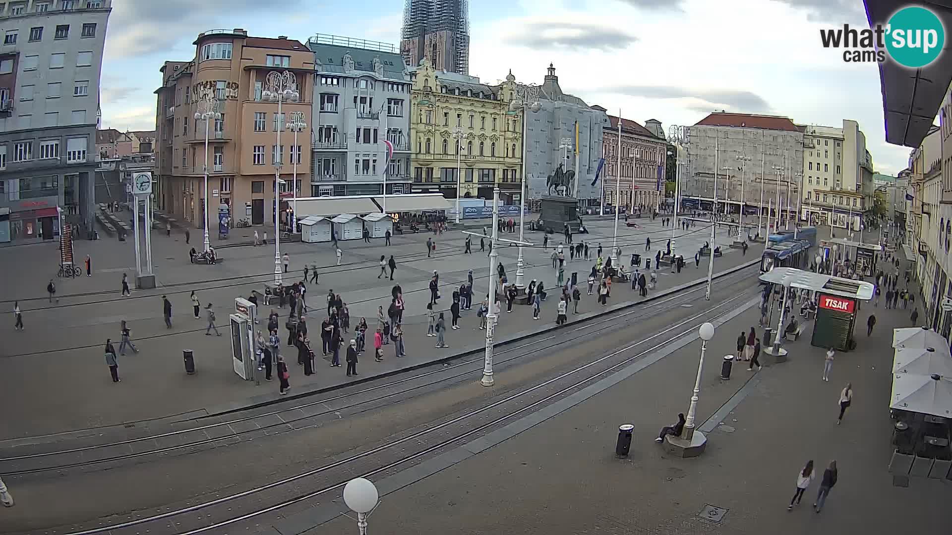 Live Cam Zagreb Ban Jelačić place | Croatie