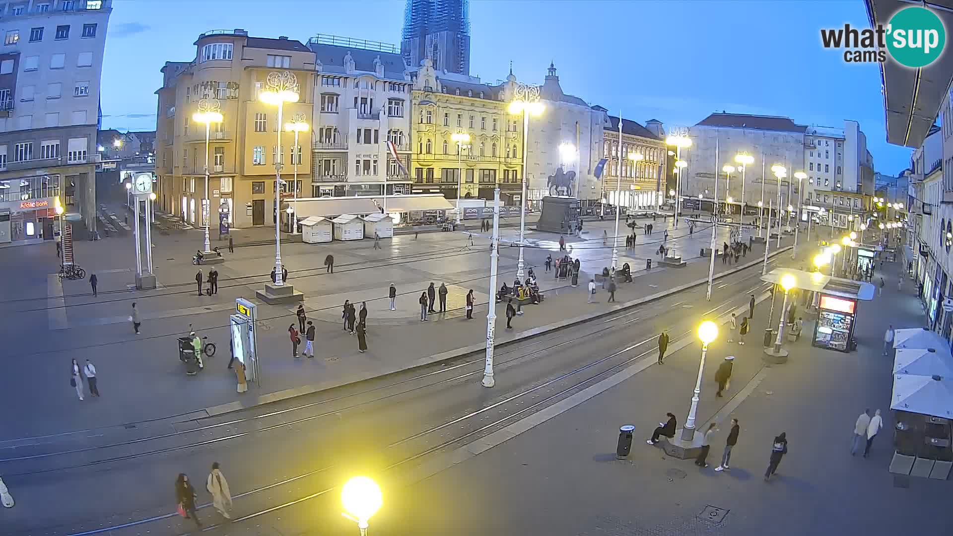 Live Cam Zagreb Ban Jelačić place | Croatie