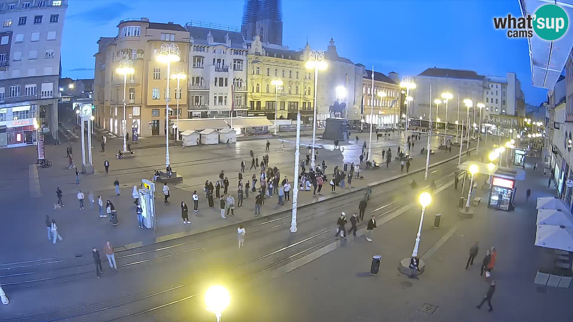 Live Cam Zagreb Ban Jelačić place | Croatie