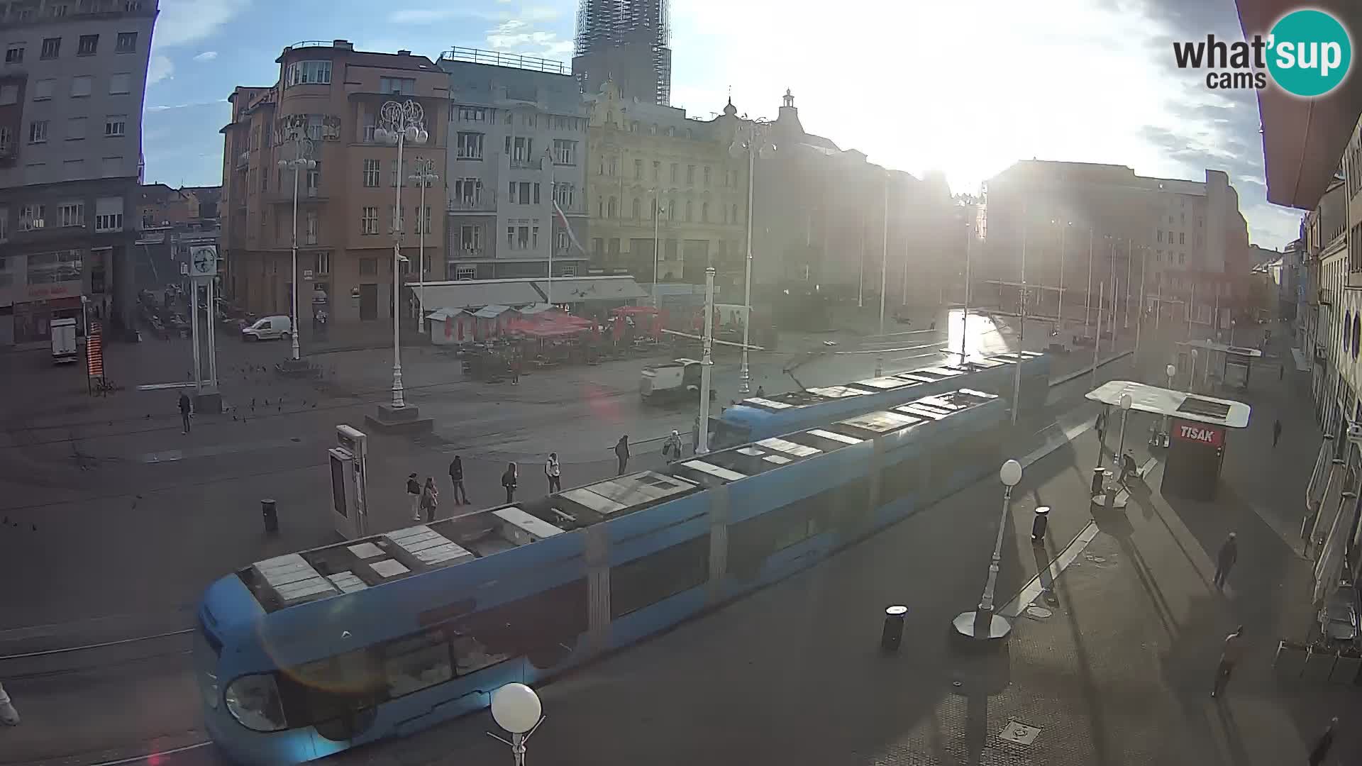 Live Cam Zagreb Ban Jelačić place | Croatie