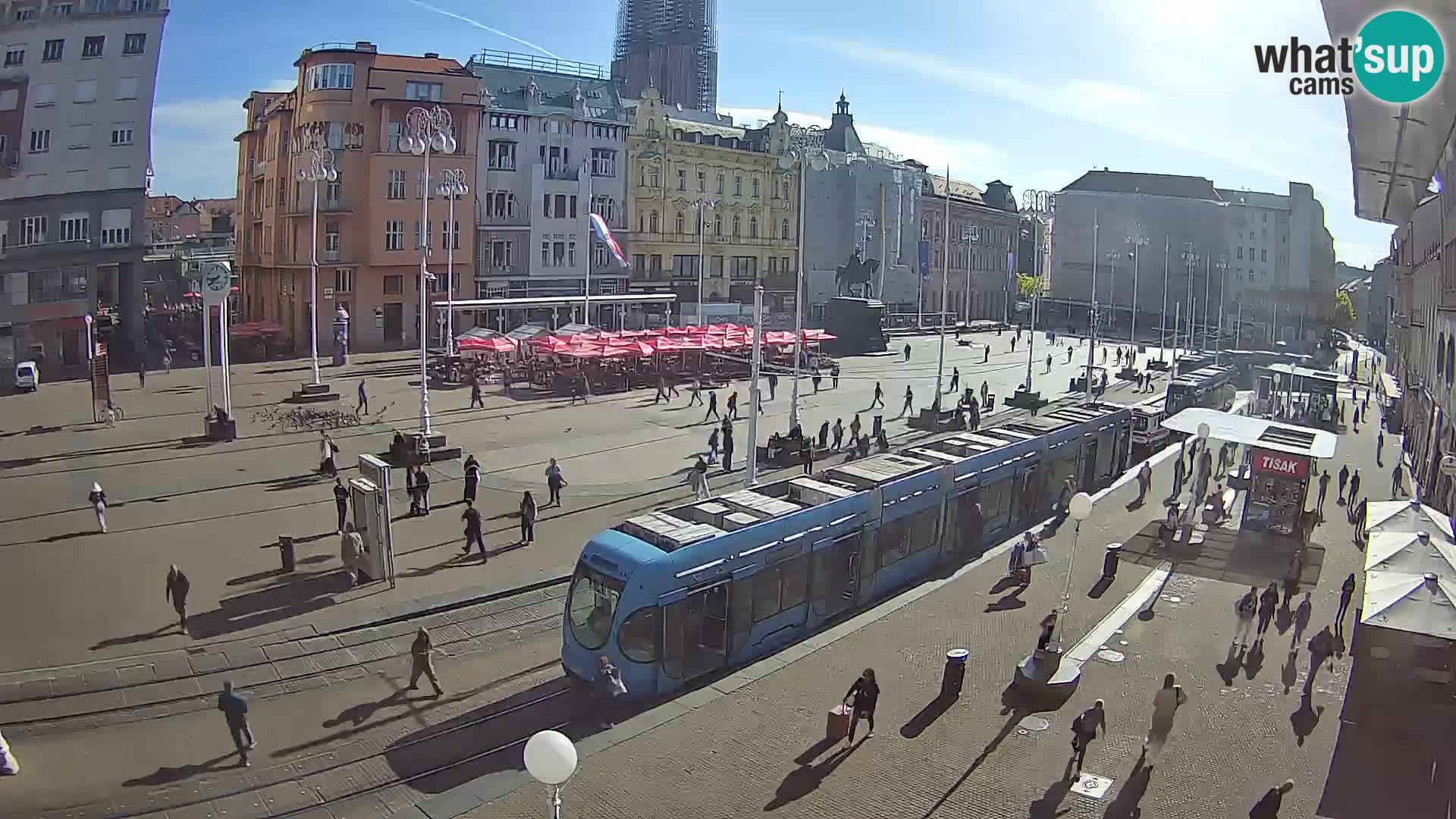 Webcam Zagreb Bana Jelačića square | Croatia