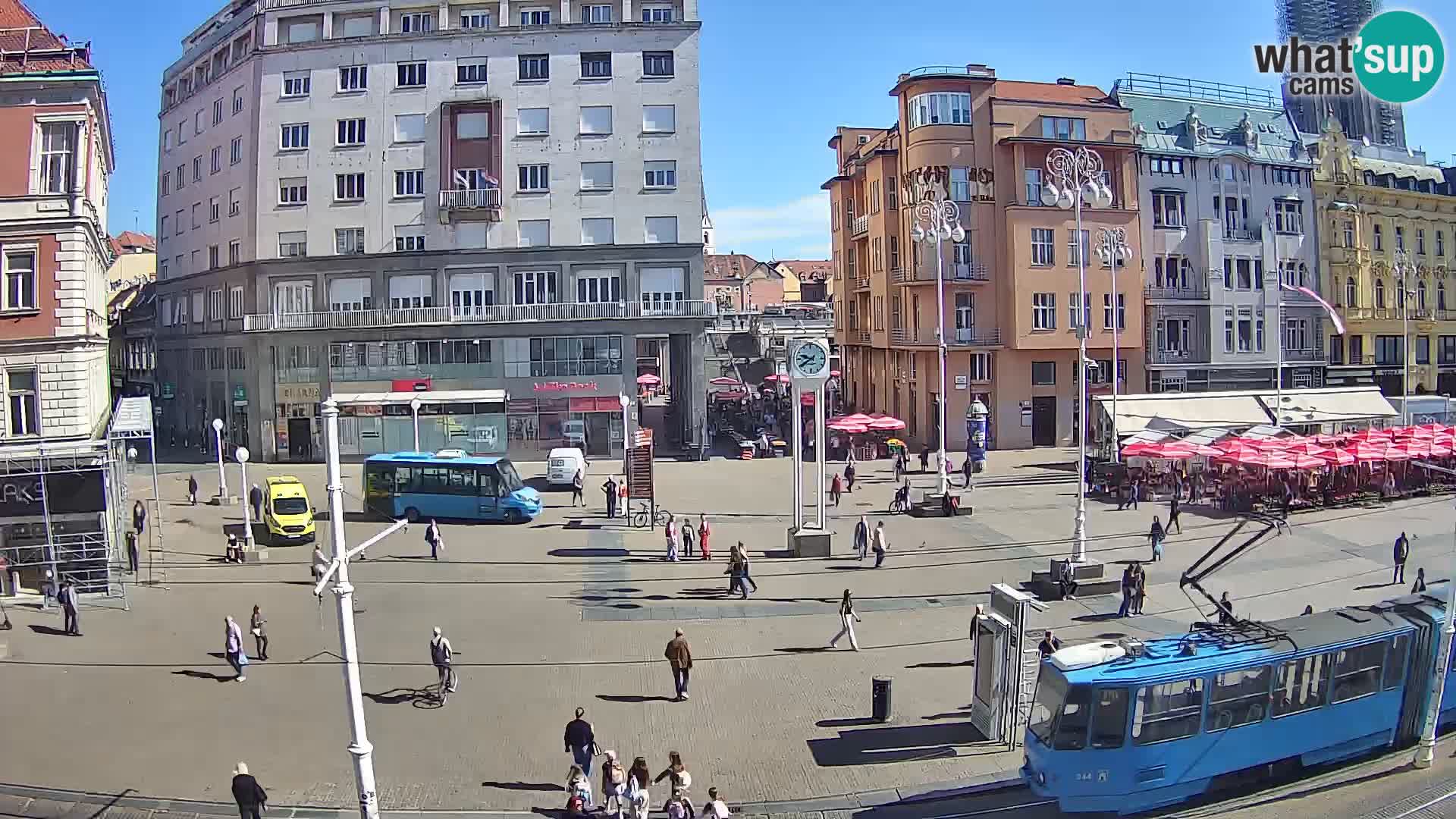 Webcam Zagabria Ban Jelacic piazza | Croazia