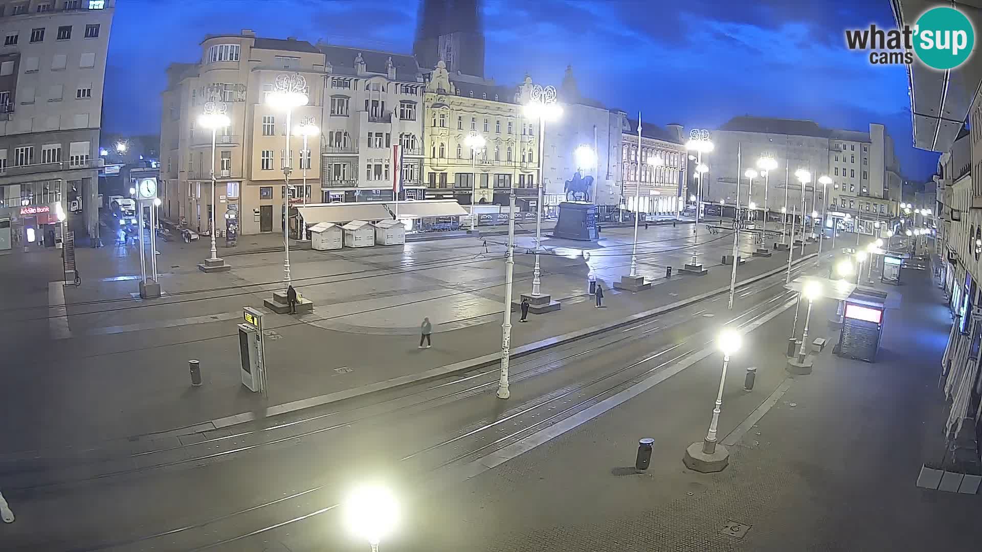 Webcam Zagreb Bana Jelačića square | Croatia