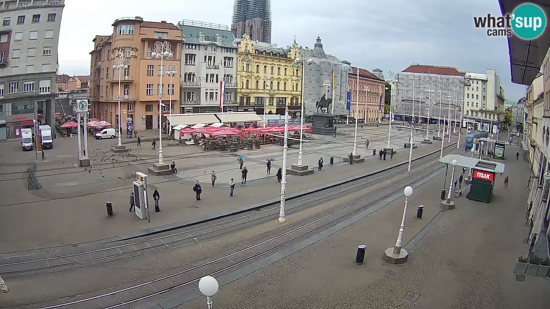Live Cam Zagreb Ban Jelačić place | Croatie