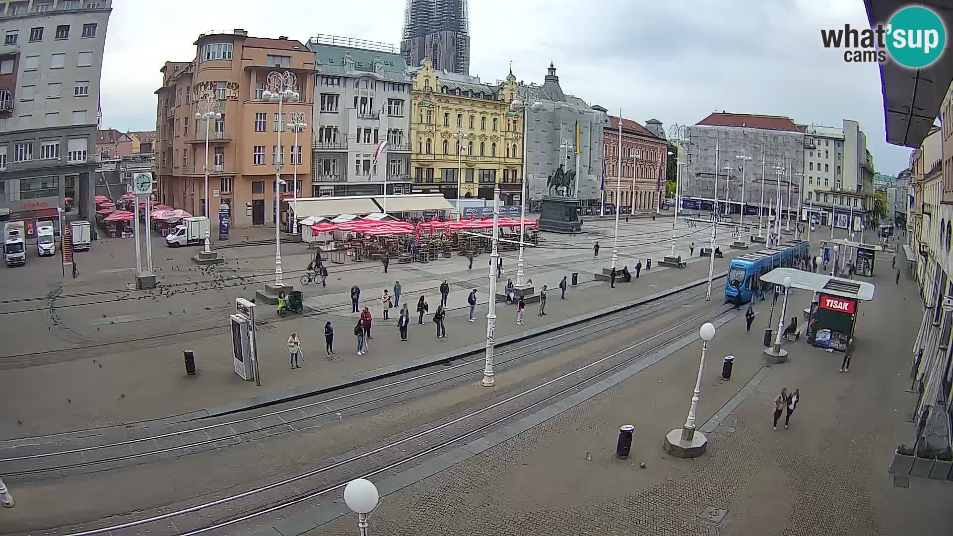 Webcam Zagabria Ban Jelacic piazza | Croazia