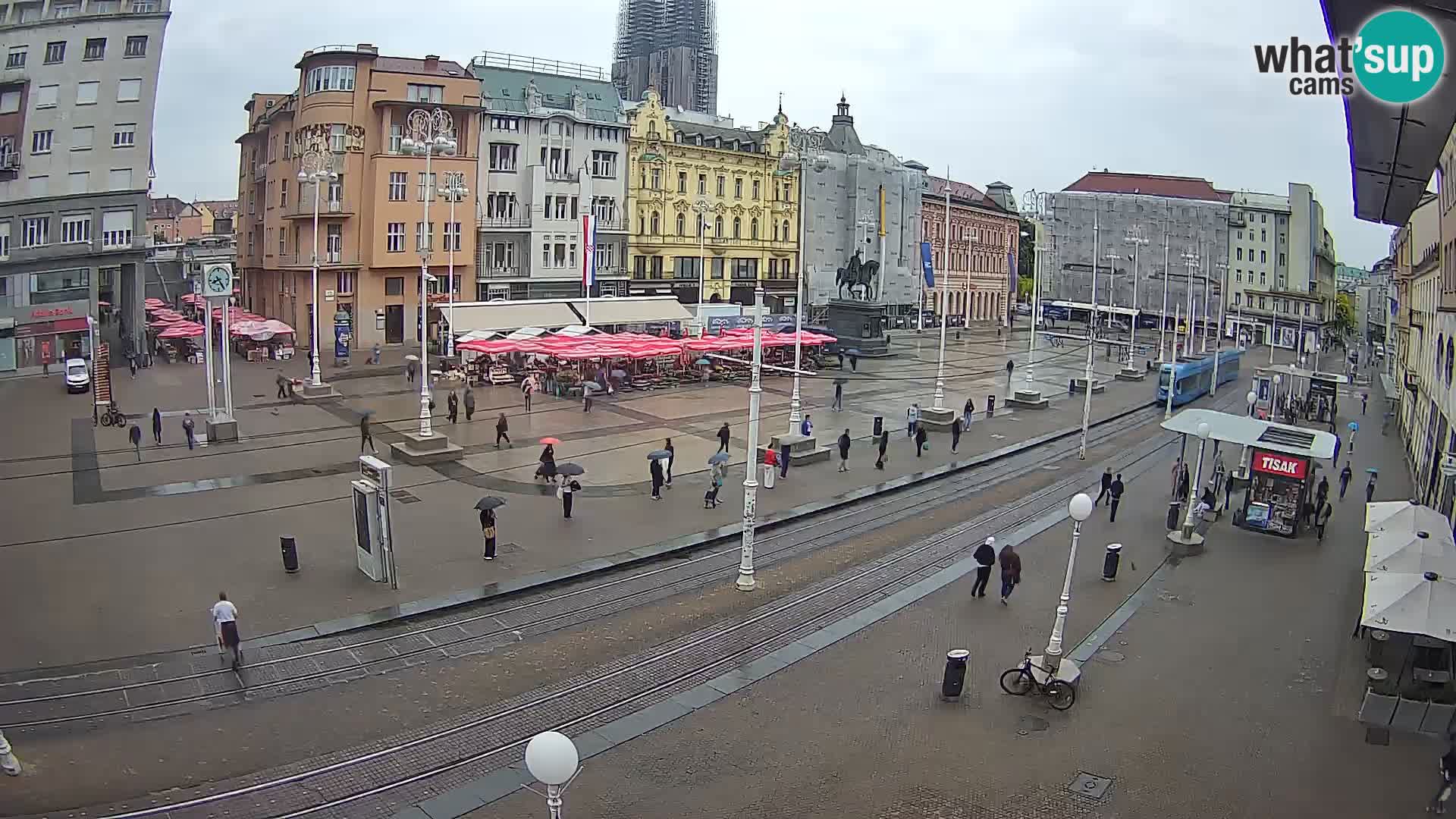 Webcam Zagreb Bana Jelačića square | Croatia