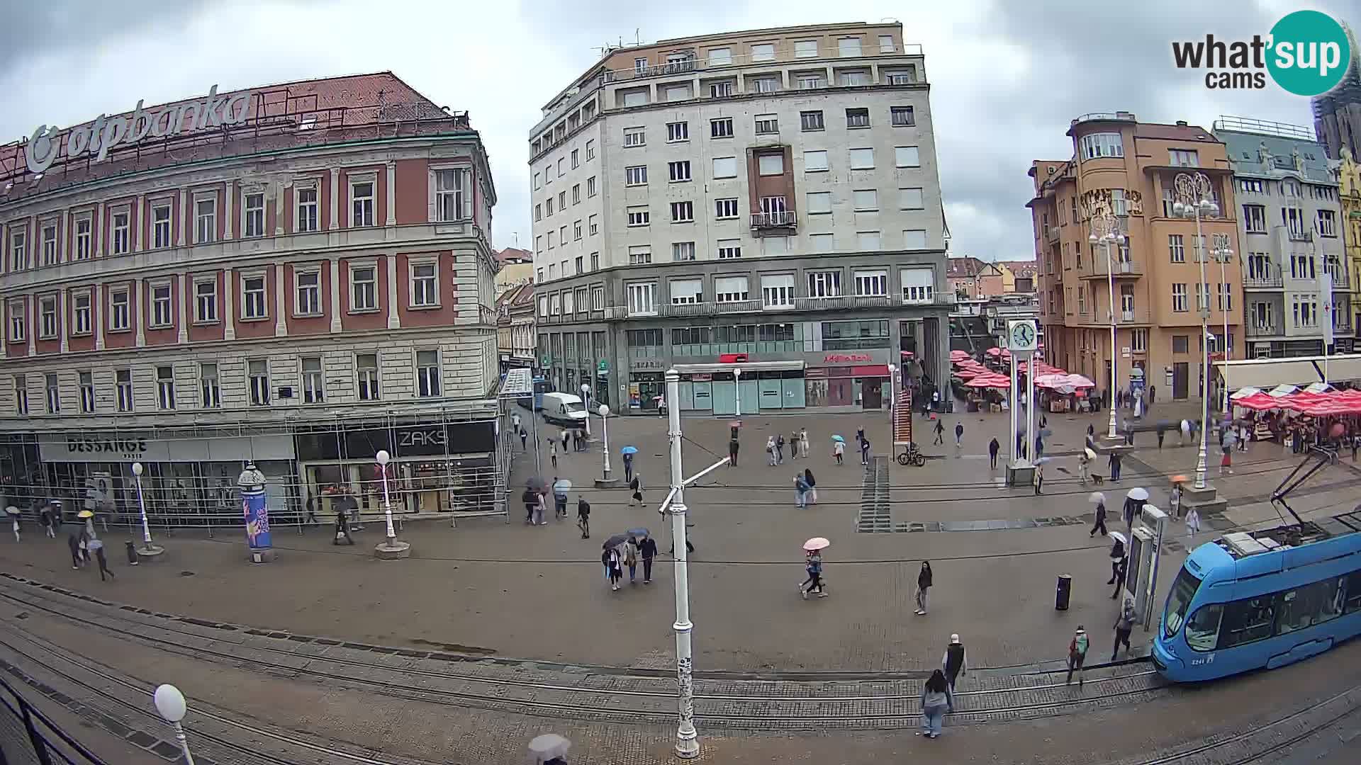 Webcam Zagreb Bana Jelačića square | Croatia