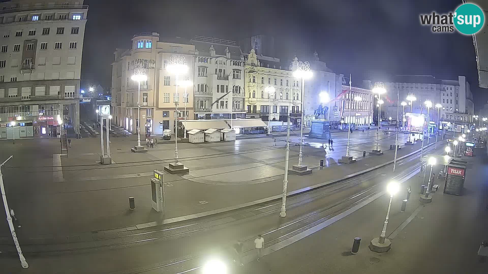 Zagreb webcam Ban Jelacica Platz | Kroatien