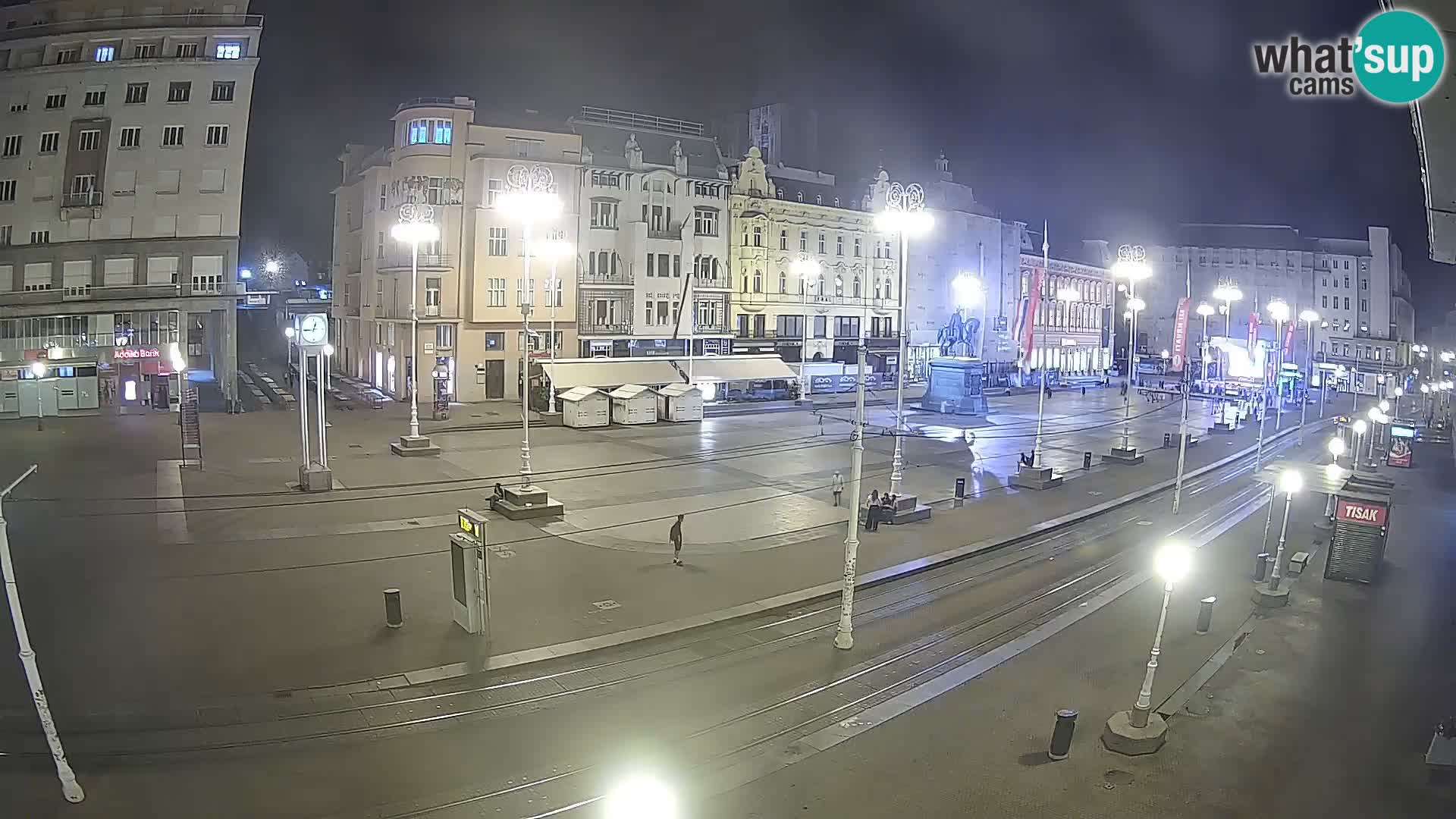 Webcam Zagreb Bana Jelačića square | Croatia