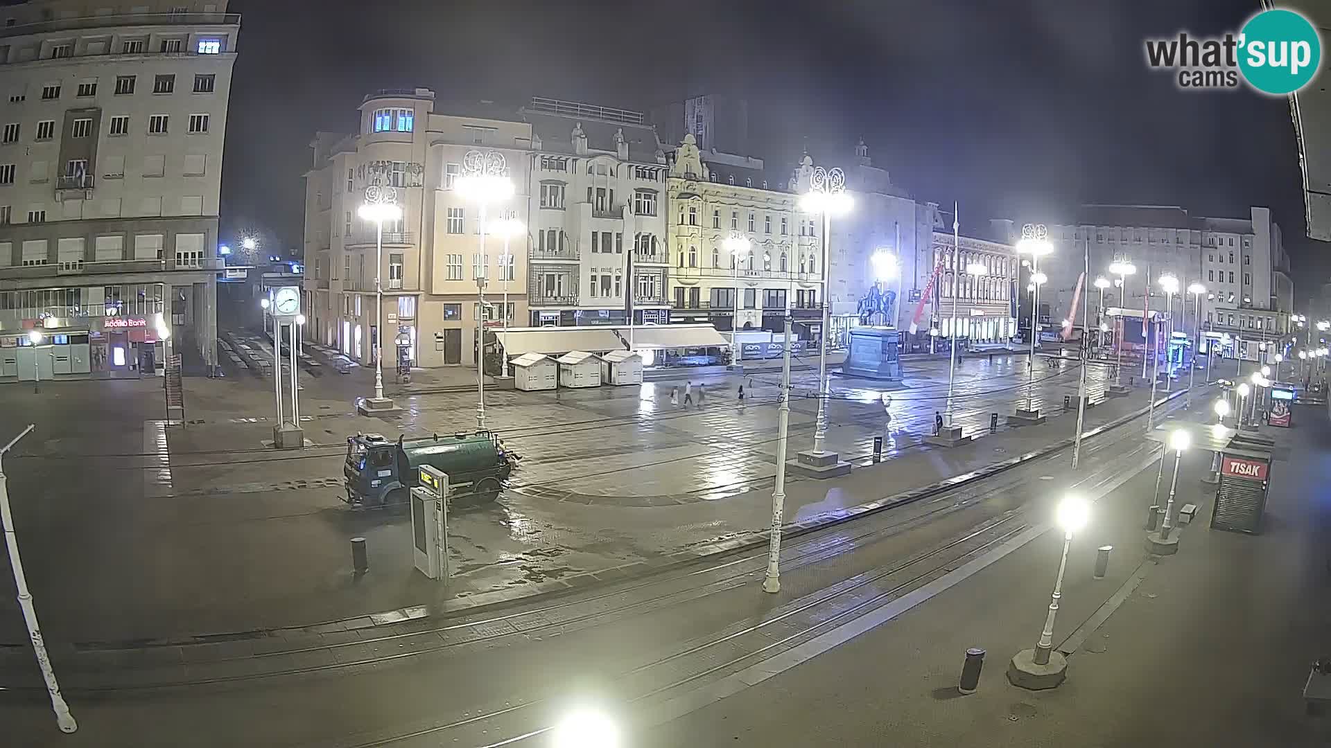 Zagreb webcam Ban Jelacica Platz | Kroatien