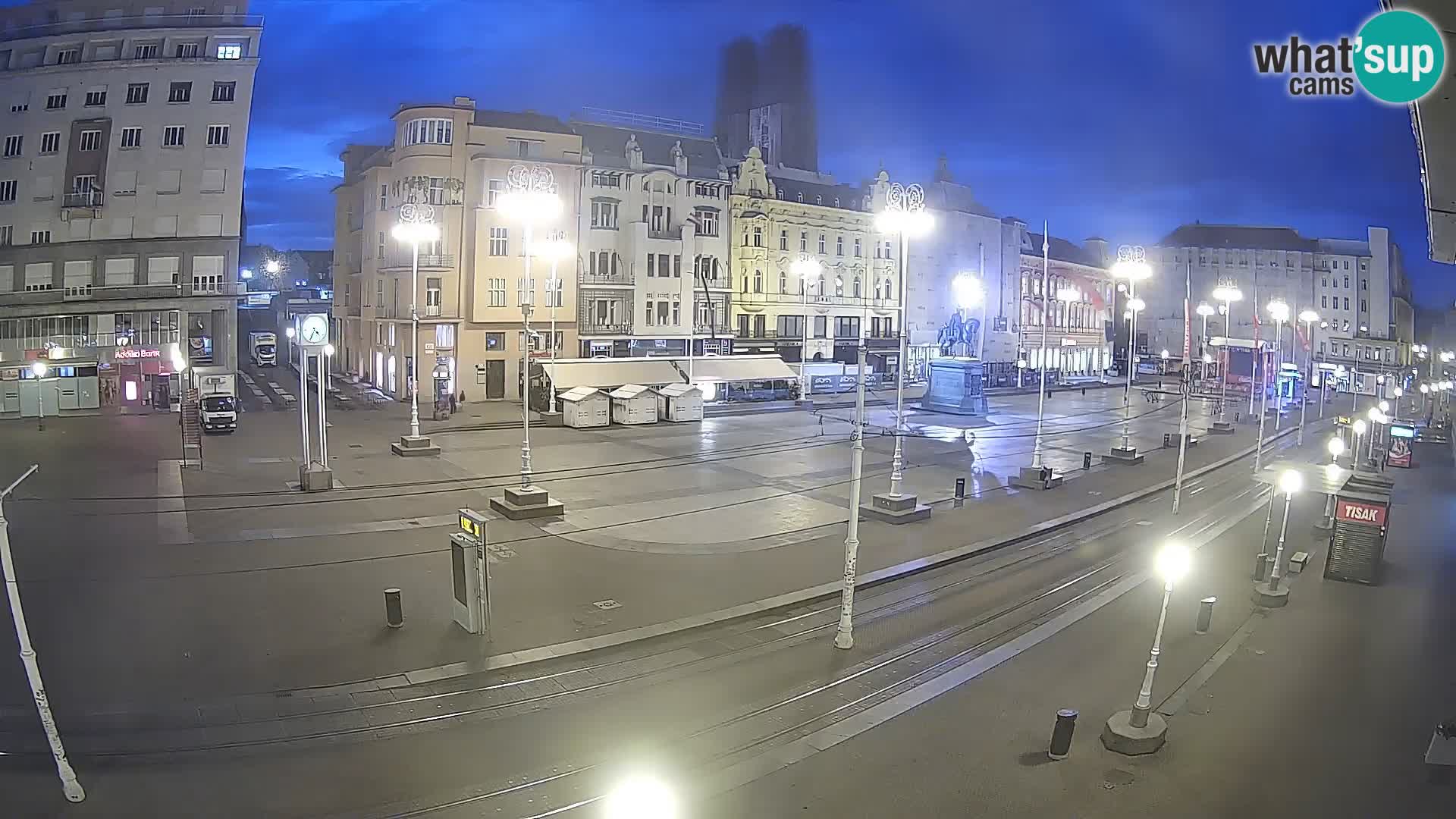 Webcam Zagreb Bana Jelačića square | Croatia