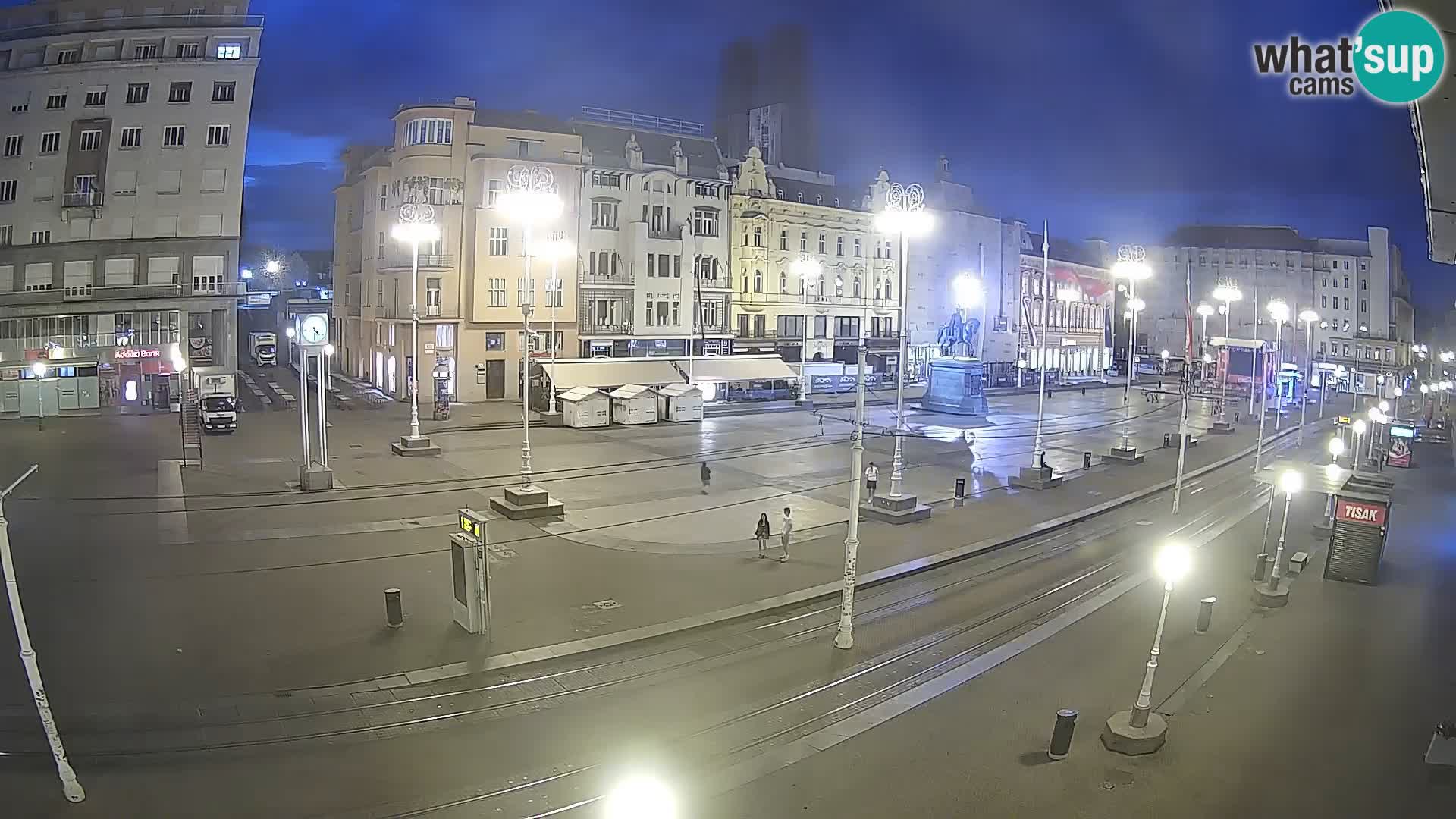 Webcam Zagabria Ban Jelacic piazza | Croazia