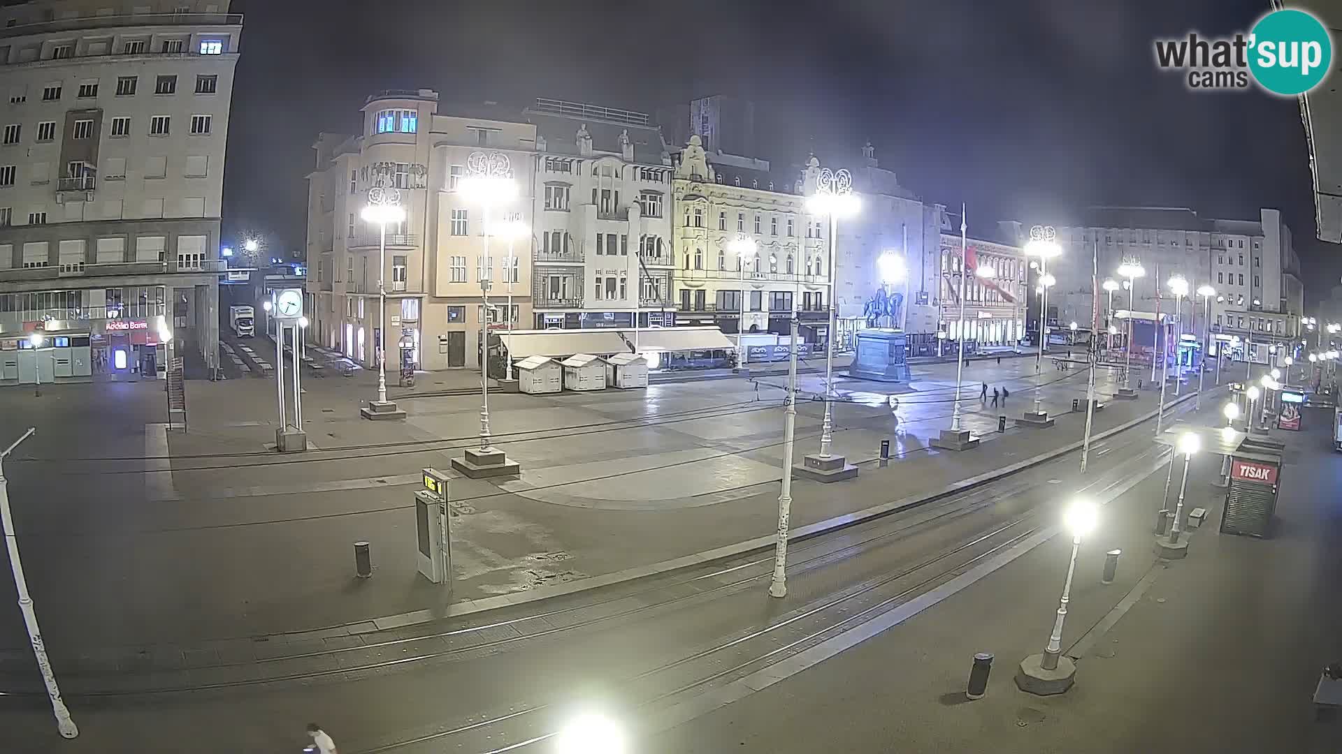 Zagreb webcam Ban Jelacica Platz | Kroatien