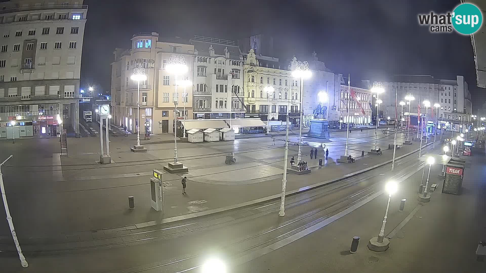 Webcam Zagabria Ban Jelacic piazza | Croazia