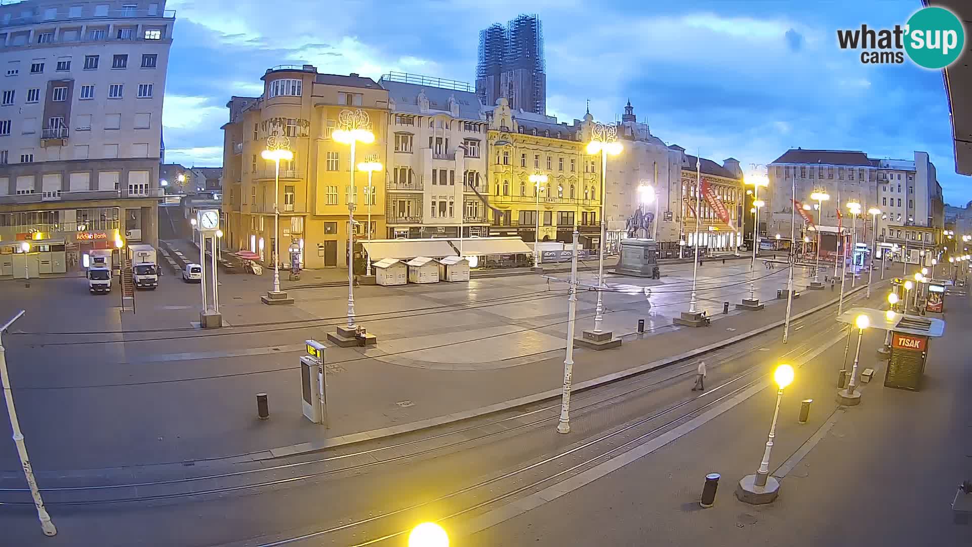 Live Cam Zagreb Ban Jelačić place | Croatie