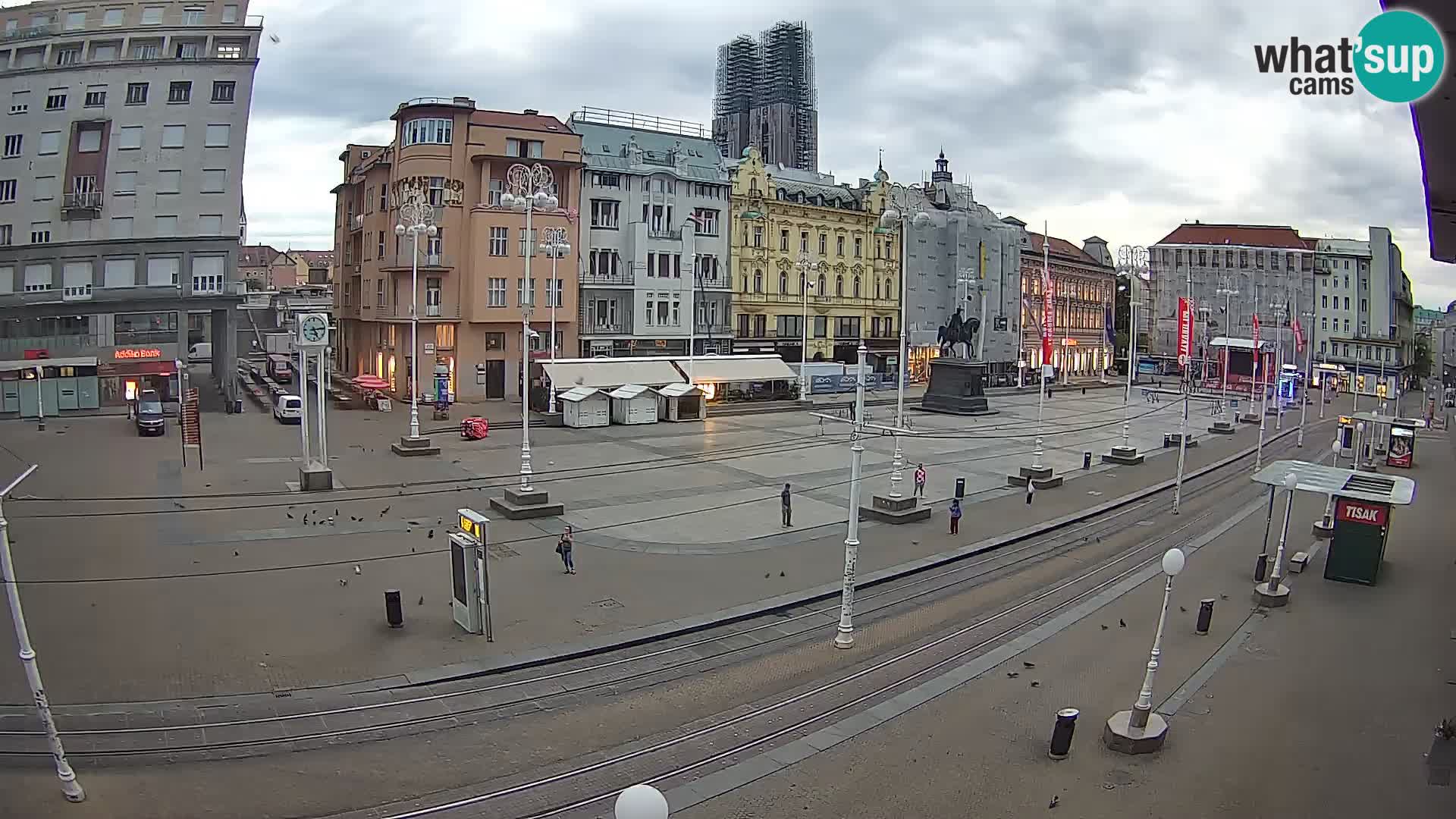 Zagreb webcam Ban Jelacica Platz | Kroatien