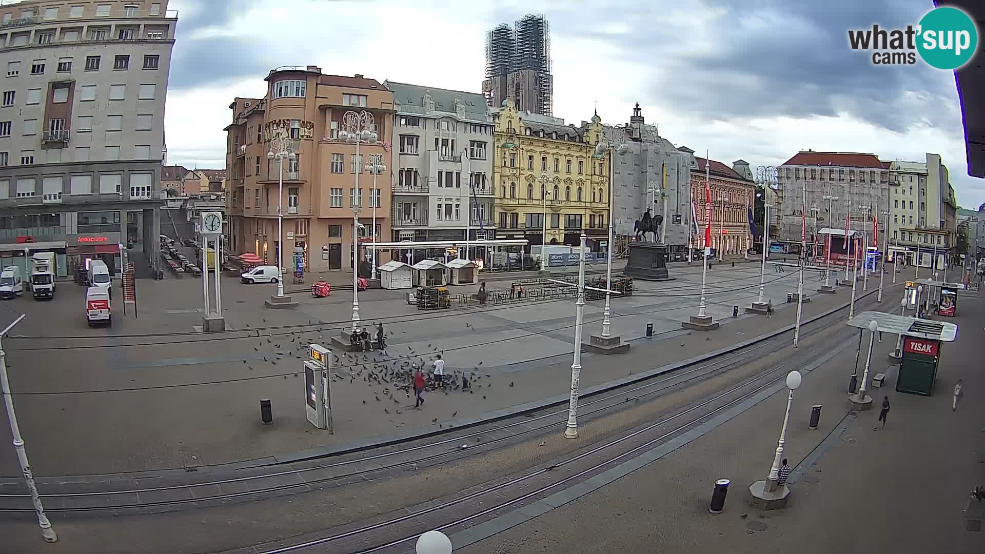 Webcam Zagabria Ban Jelacic piazza | Croazia