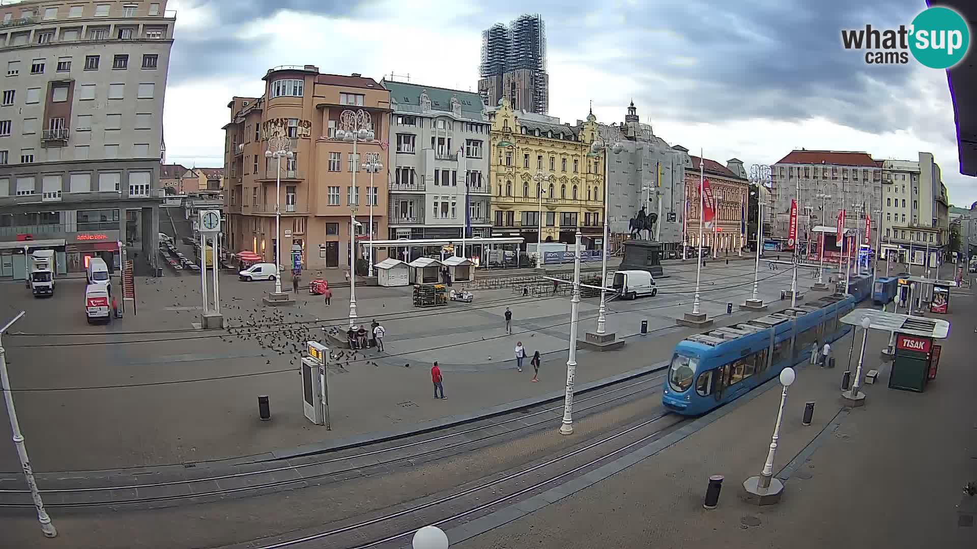 Webcam Zagabria Ban Jelacic piazza | Croazia