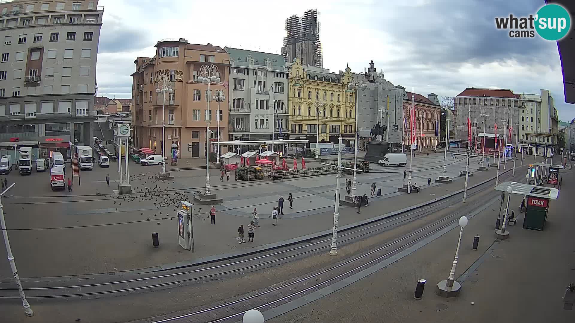 Webcam Zagreb Bana Jelačića square | Croatia
