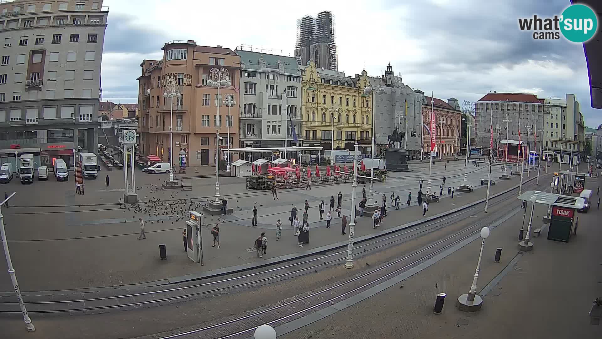 Zagreb webcam Ban Jelacica Platz | Kroatien