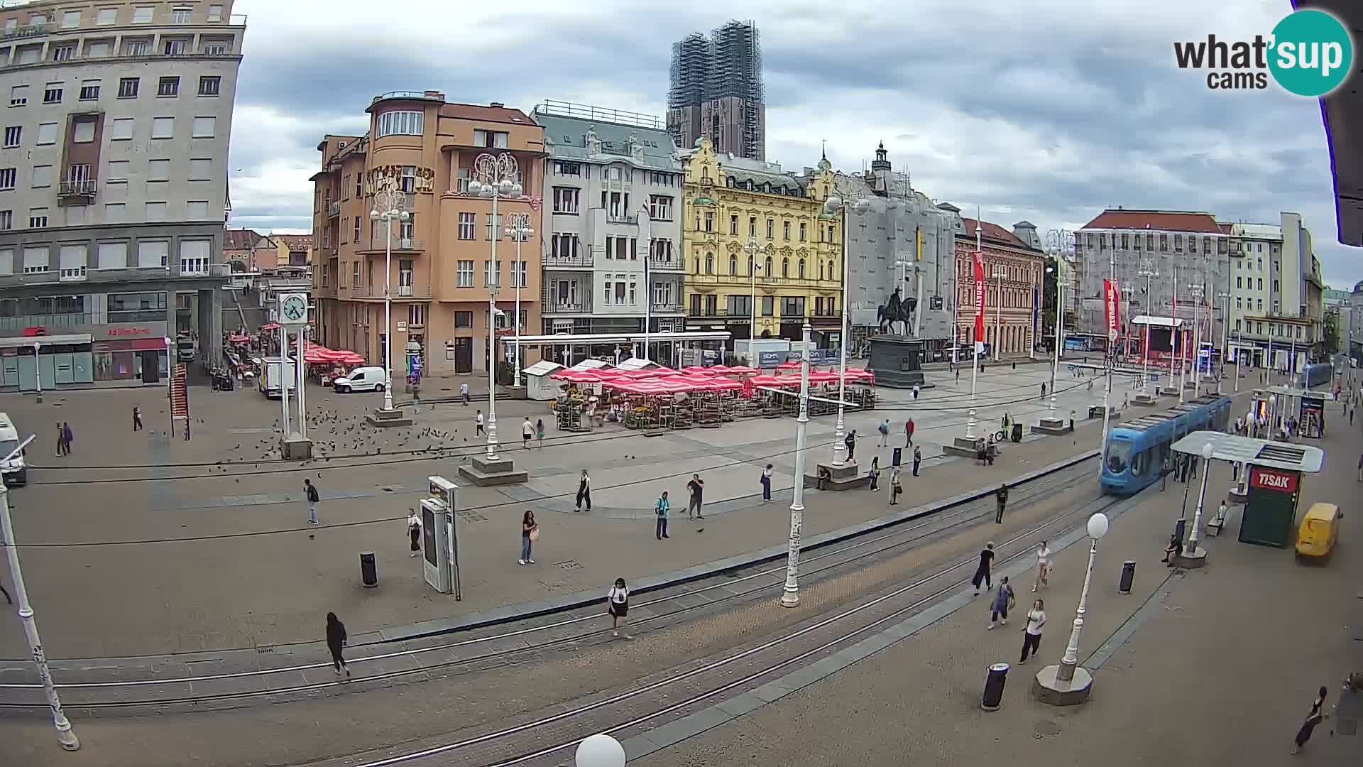 Webcam Zagabria Ban Jelacic piazza | Croazia